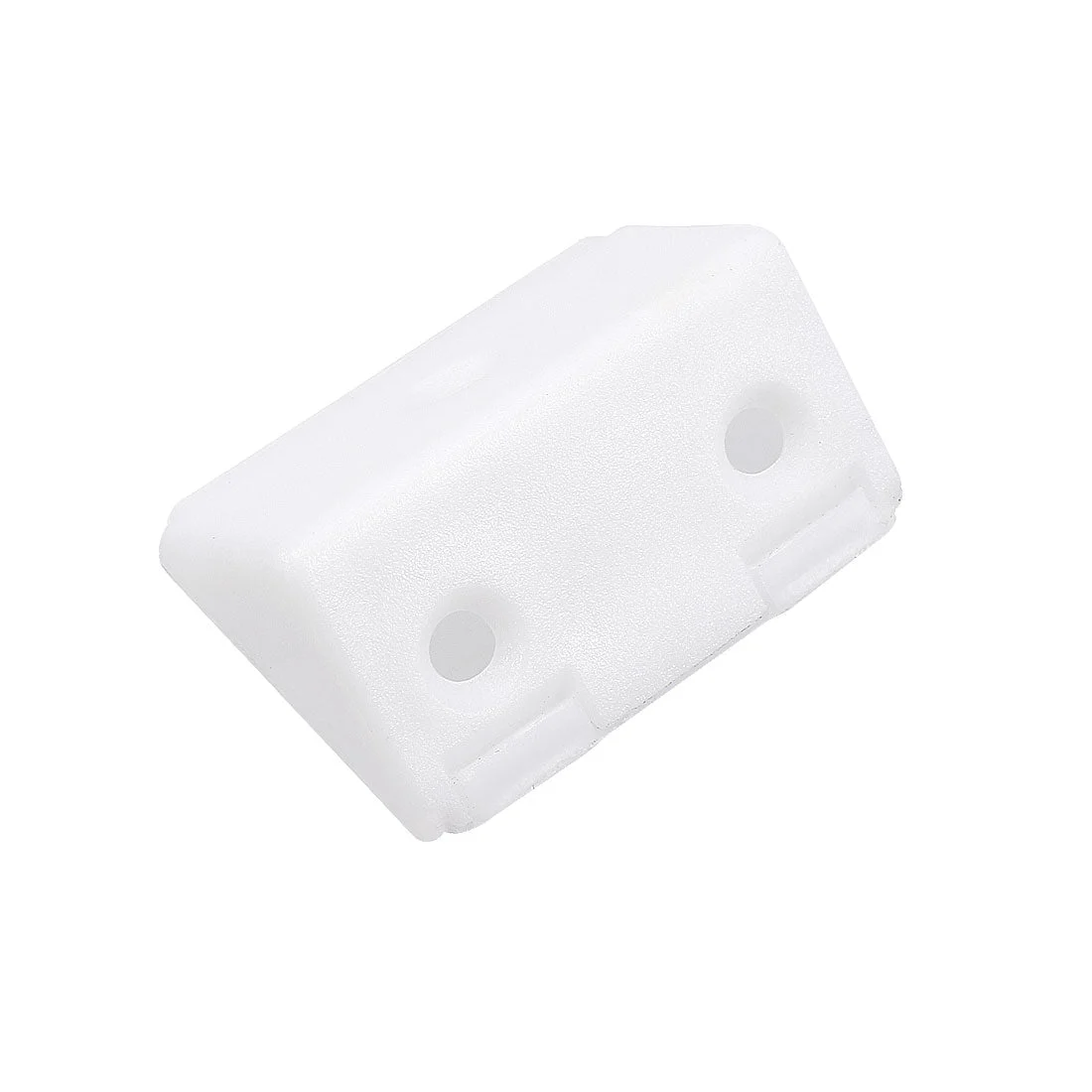 Shelf Cabinet Door 90 Degree Plastic Corner Braces 3 Holes Angle Brackets with Cover Cap, 30 Pcs