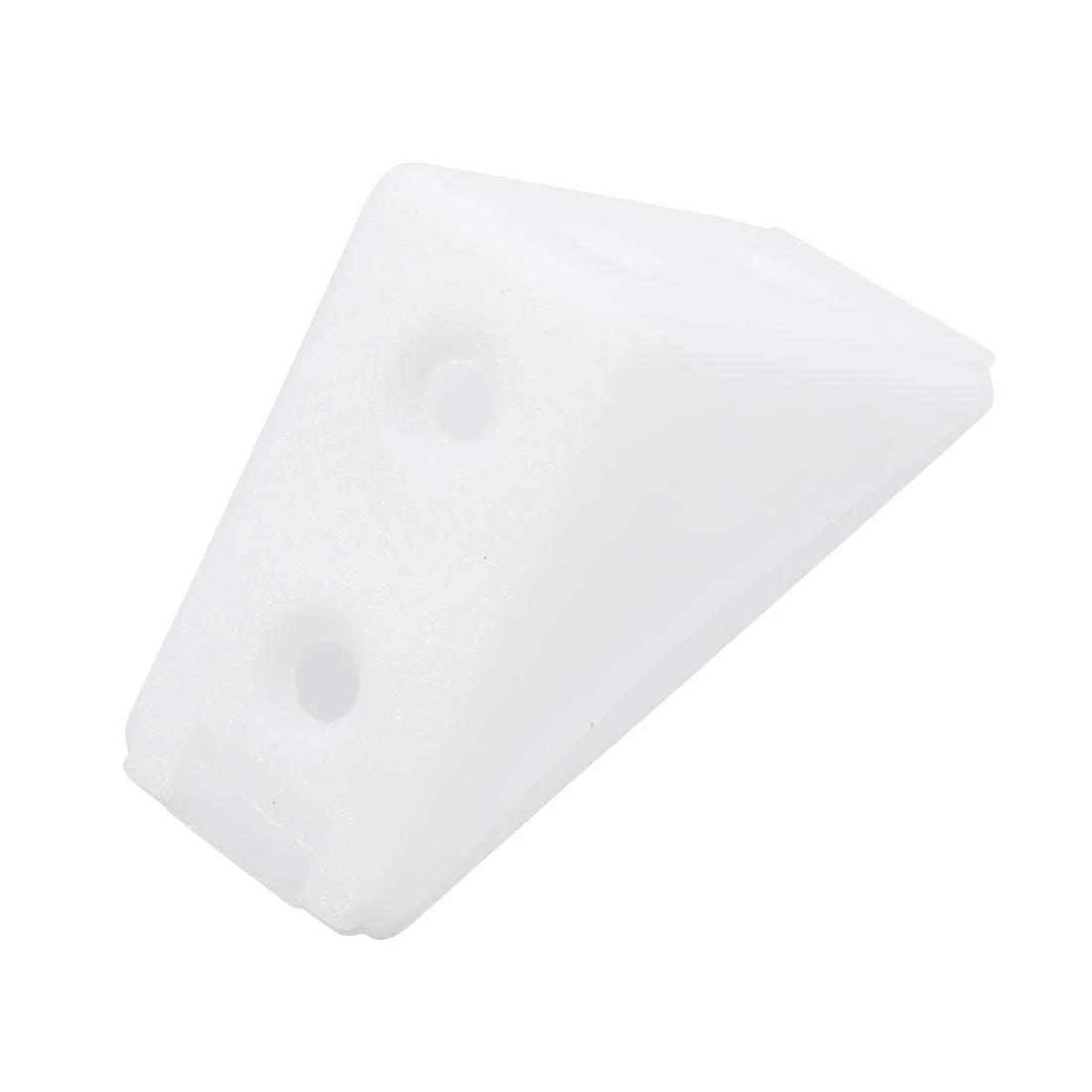 Shelf Cabinet Door 90 Degree Plastic Corner Braces 4 Holes Angle Brackets with Cover Cap, 20 Pcs