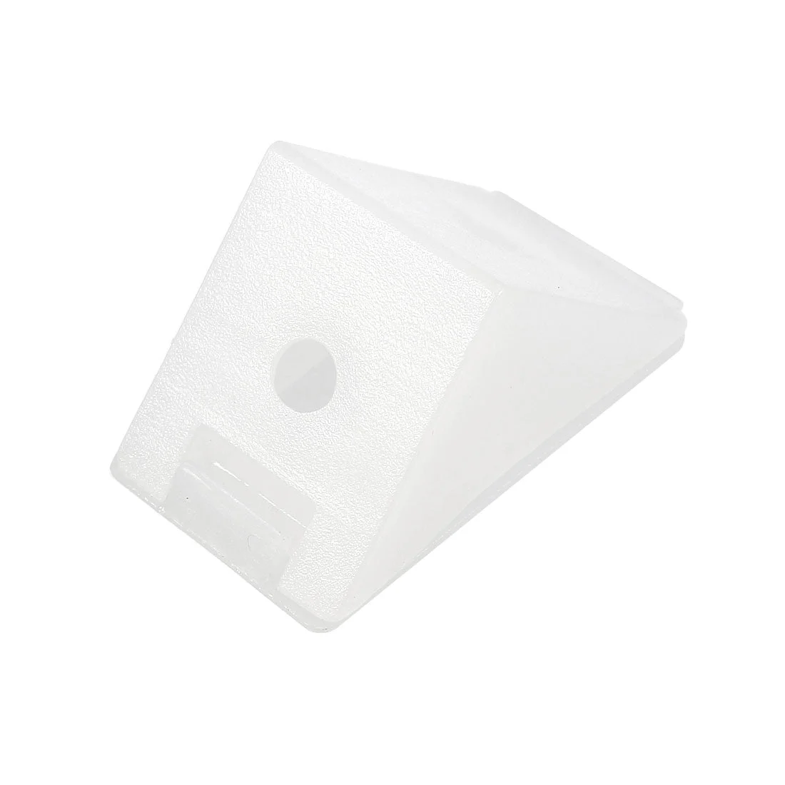 Shelf Cabinet Door 90 Degree Plastic Corner Braces 2 Holes Angle Brackets with Cover Cap, 10 Pcs