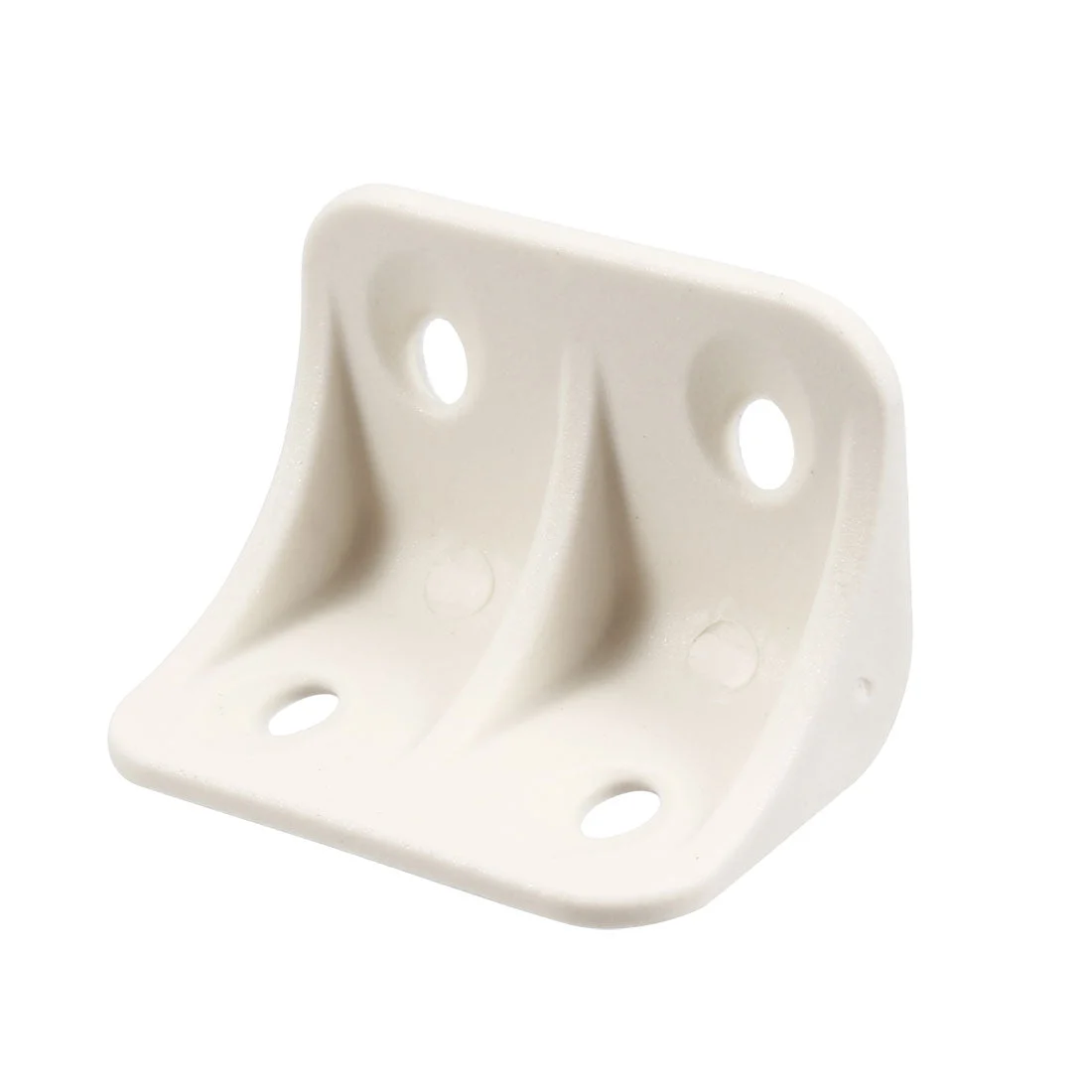 Shelf Cabinet Door 90 Degree Plastic Corner Braces 36x24x24mm Angle Brackets, 50 Pcs