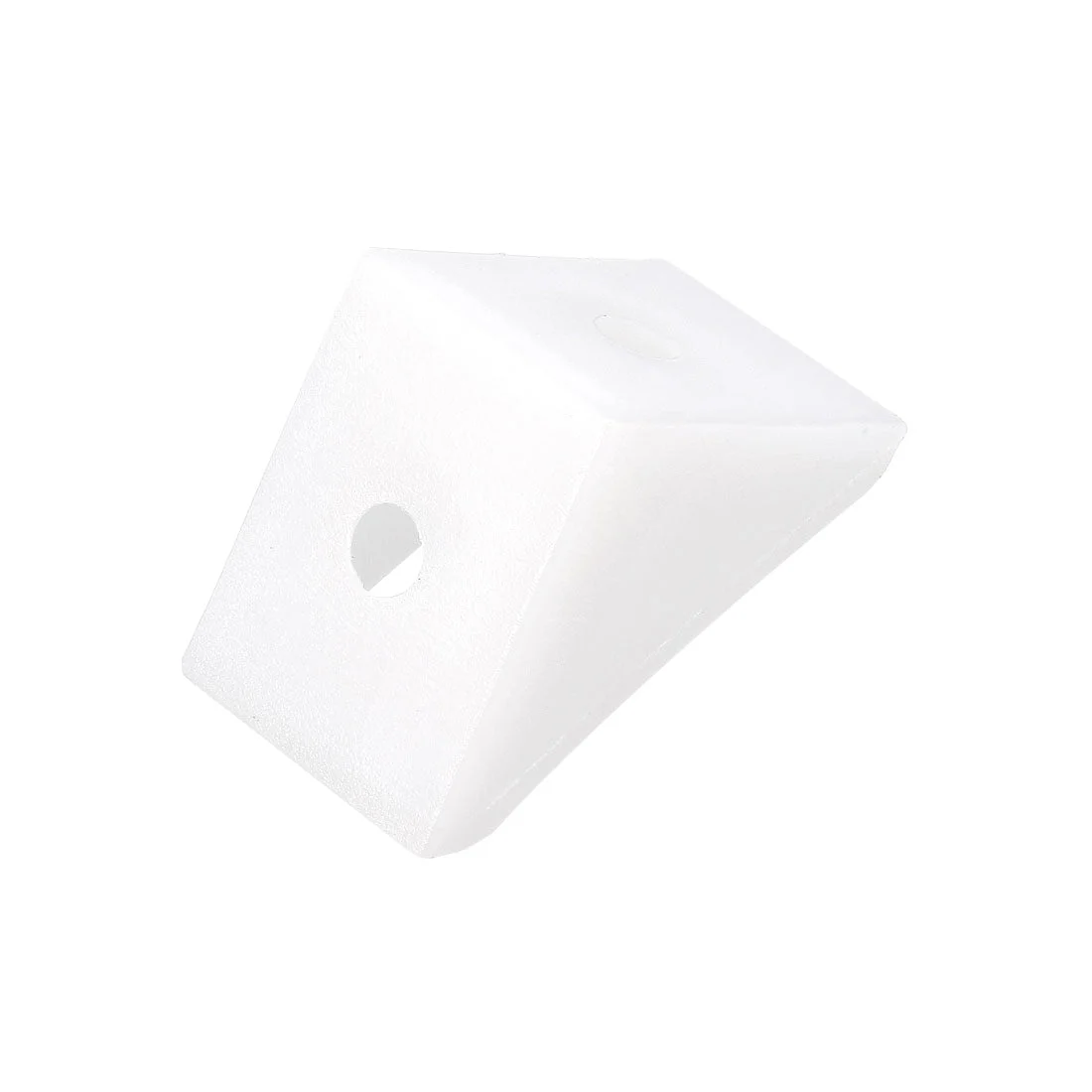 Shelf Cabinet Door 90 Degree Plastic Corner Braces 2 Holes Angle Bracket, 100 Pcs