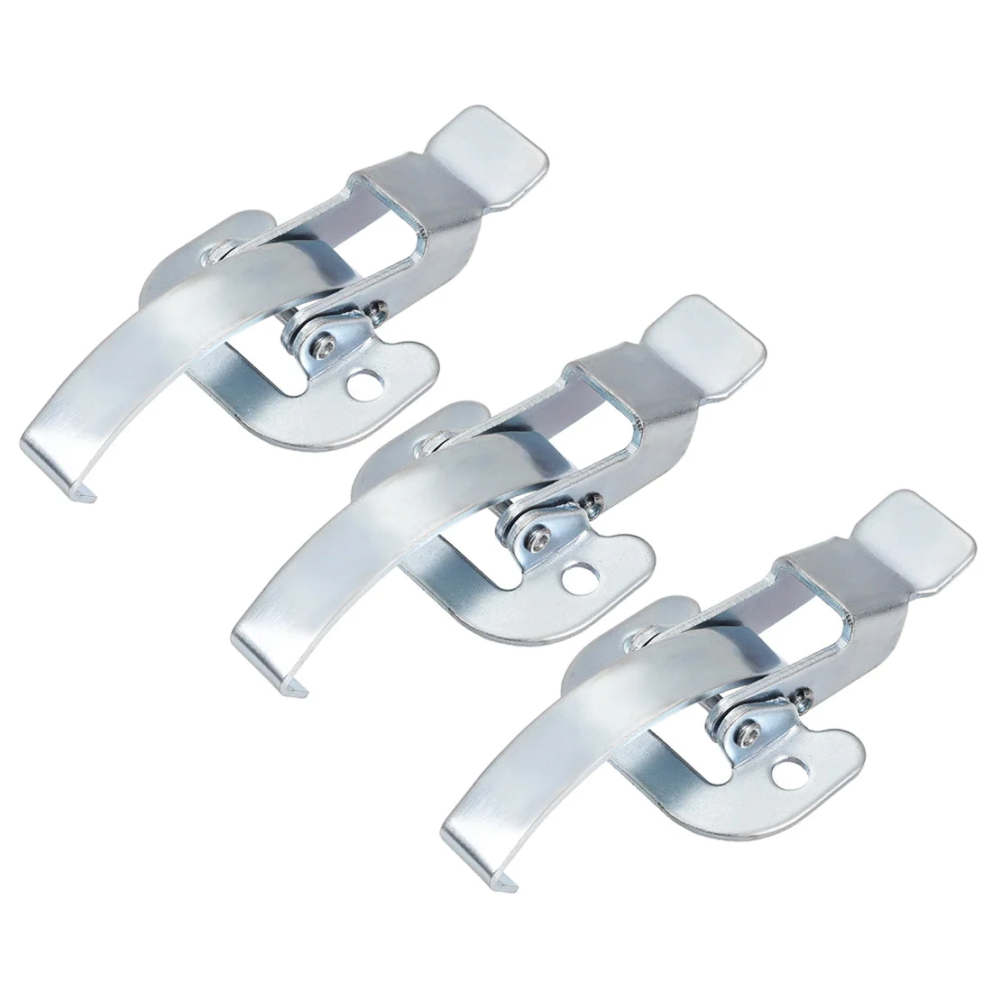 3.62-inch Galvanized Draw Toggle Latch with Spring-steel Hook - 3 Pcs