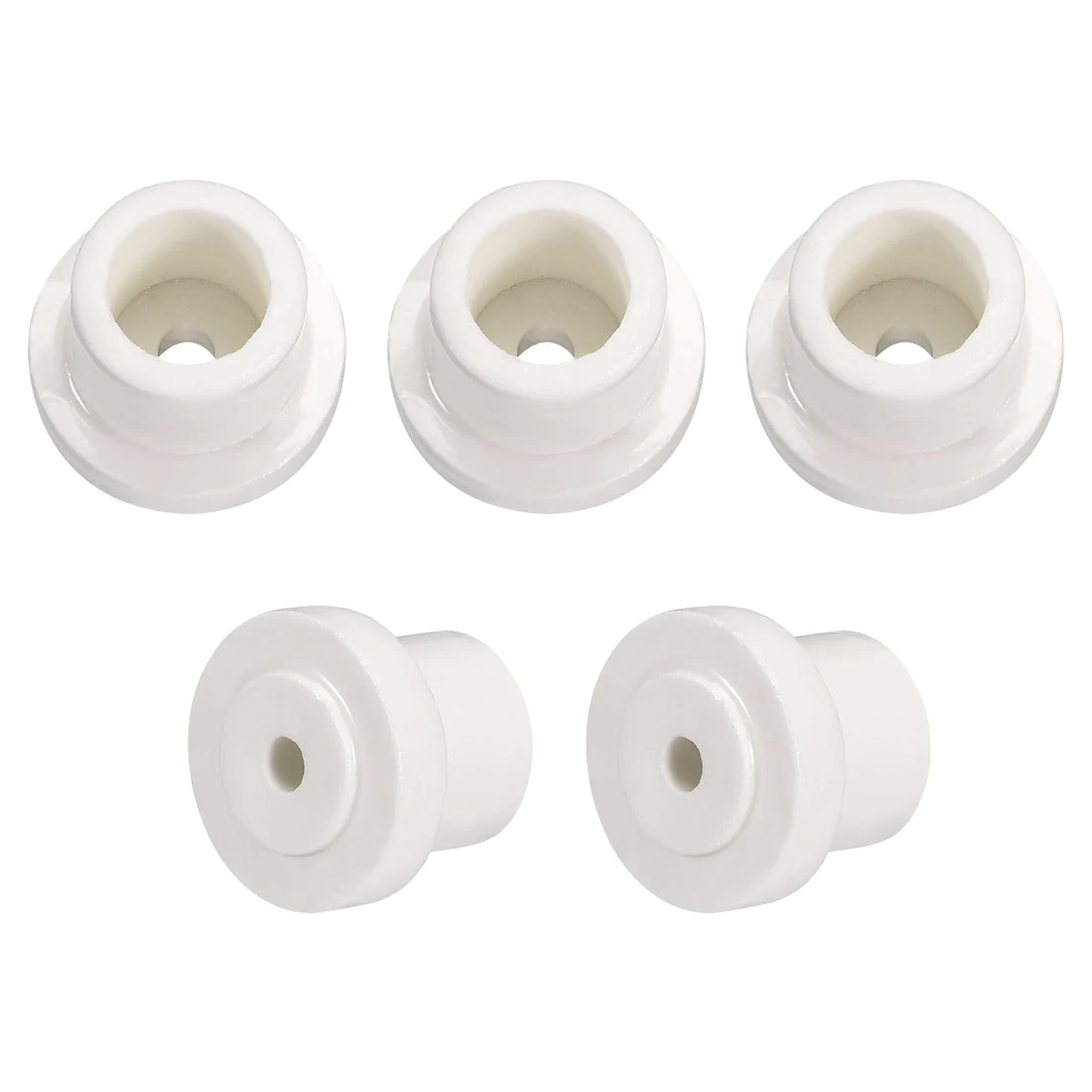 5pcs 5.2mm Hole Dia Ceramic Insulator Bead Round Shaped Insulation Bead 15mm Inner Dia for Heat Shrink Tubing Heating Wire