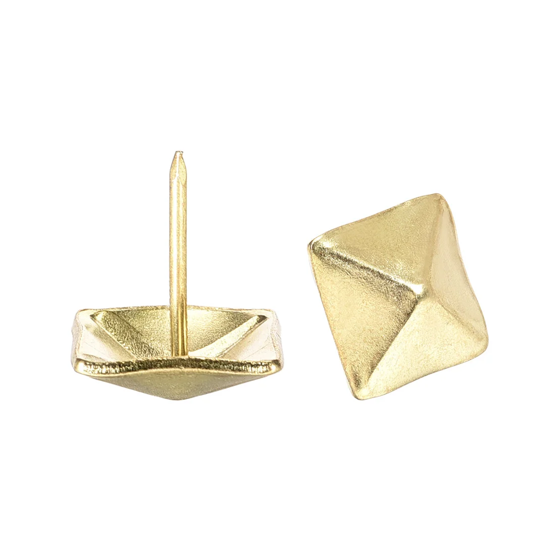 Upholstery Nails Tacks 19mm Square Head 21mm Height Antique Furniture Nails Pins Gold Tone 30 Pcs