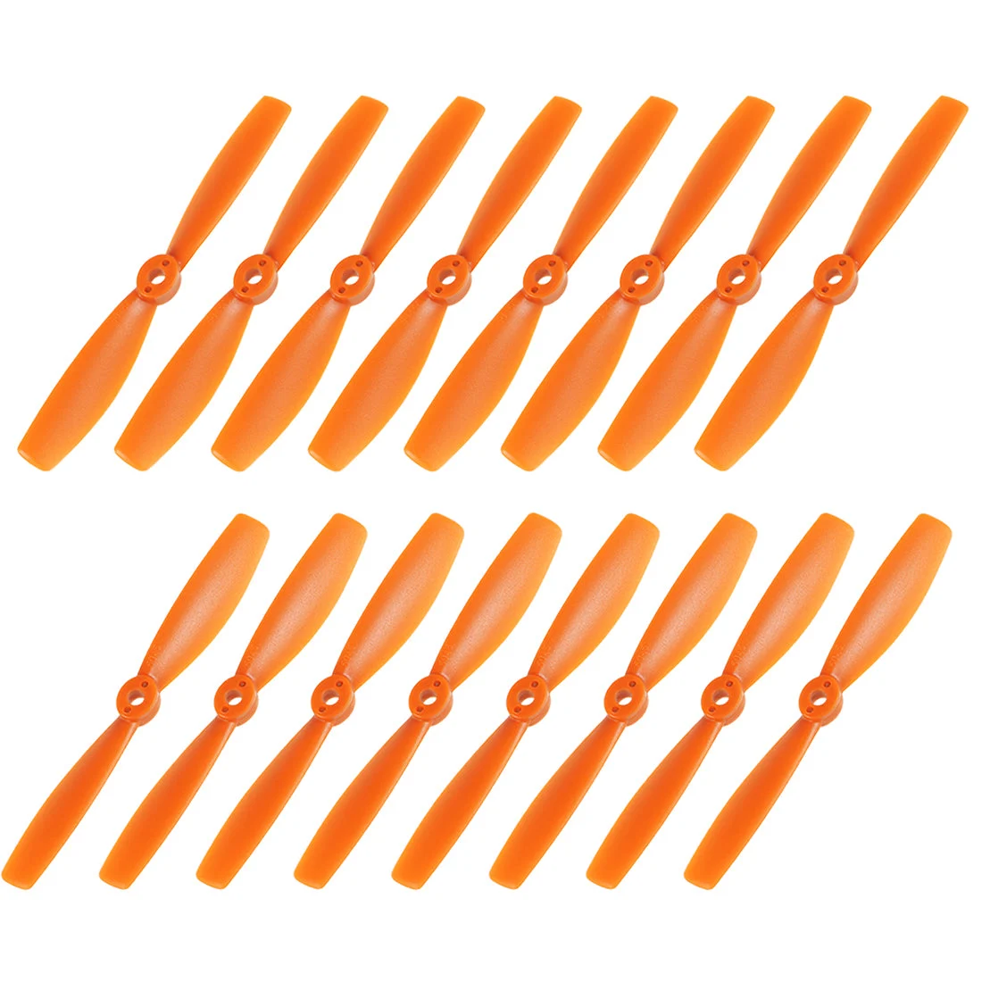 Bullnose Propellers 5045 5x4.5 Inch CW CCW 2-Vane for RC Quadcopter Hexacopter Multirotor, Orange 8 Pairs