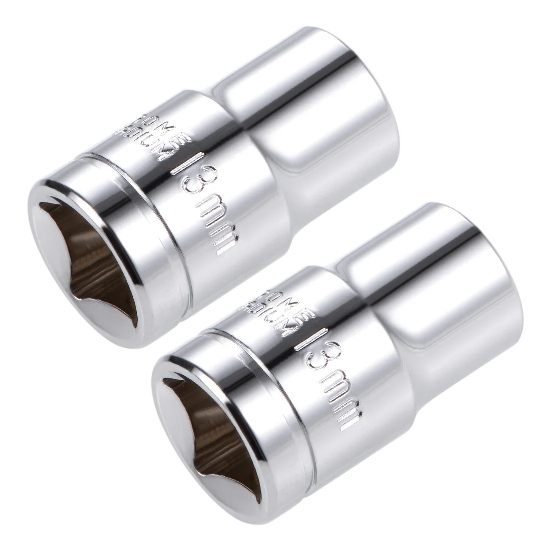 1/2-inch Drive E13 Universal Spline Socket Shallow 12 Point Cr-V Steel 2 Pcs