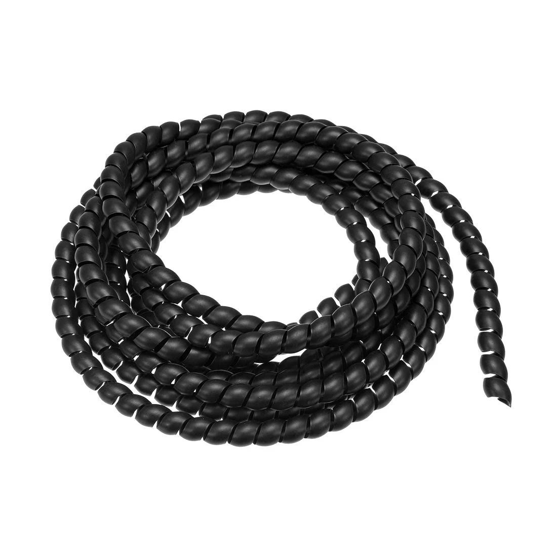 Flexible Spiral Tube Cable Management Sleeve/ 10mmx12mm 3 Meters Length Black