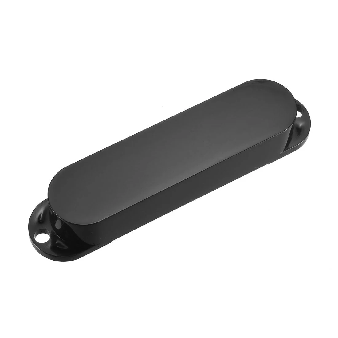 Sealed Single Coil Pickup Cover Set for ST Guitar - No Holes Black