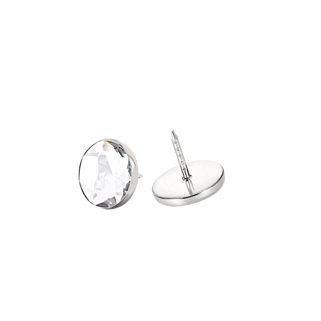 Crystal Upholstery Nails Tacks, 16.8mm Dia Head 17mm Length Shank for Furniture Sofa Headboards, 20 Pcs