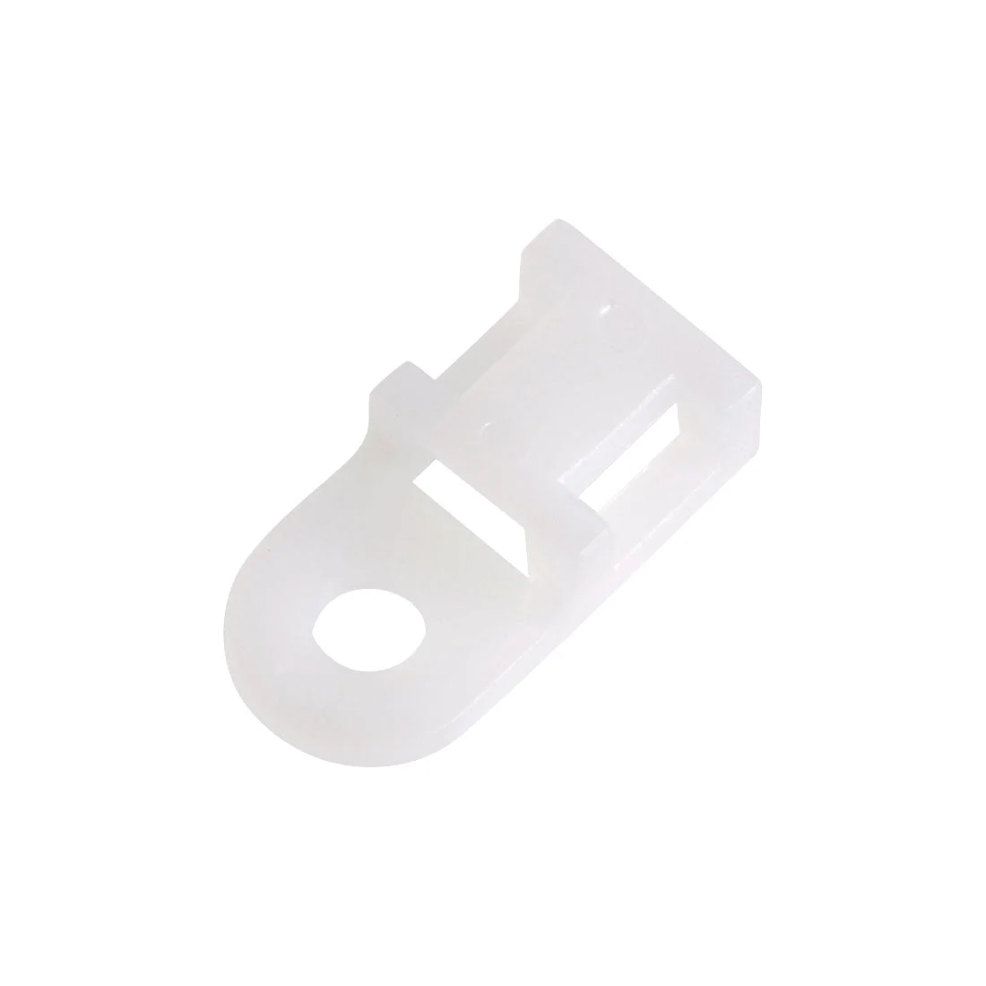 Uxcell Cable Tie Base Saddle Type Mount Wire Holder Permanently Anchor To Wall Desk 19.6x9.5x5mm White 100pcs