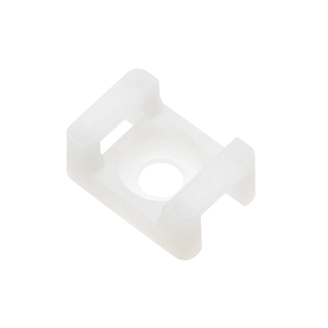 Uxcell Cable Tie Base Saddle Type Mount Wire Holder Permanently Anchor To Wall Desk 23x16x10mm White 100pcs