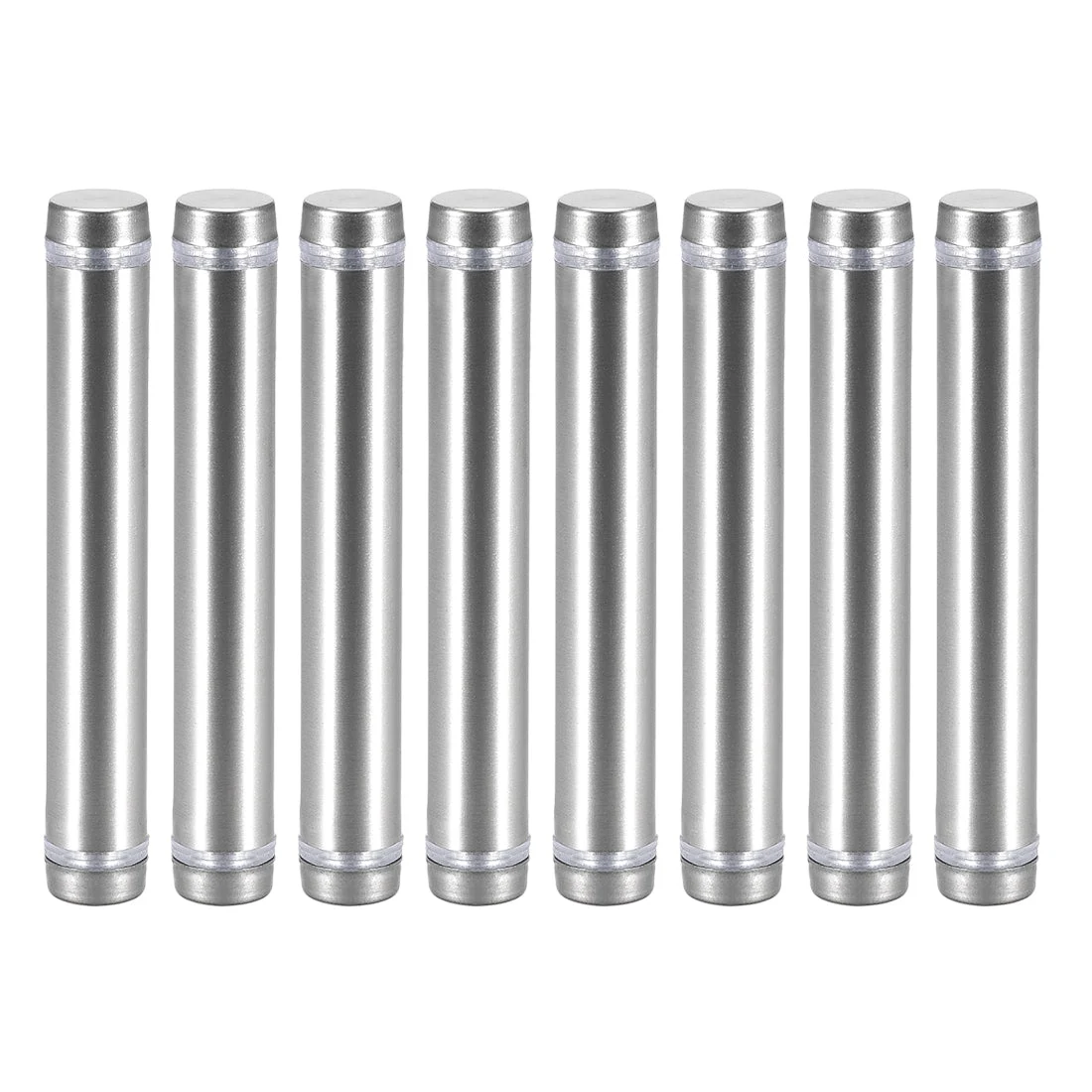 Glass Standoff Double Head Stainless Steel Standoff Holder 12mm x 84mm 8Pcs