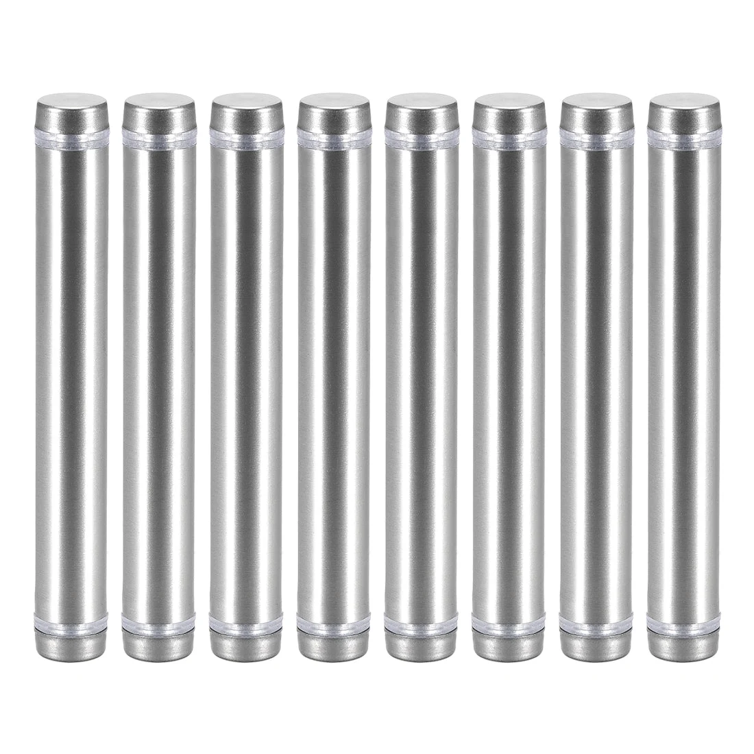 Glass Standoff Double Head Stainless Steel Standoff Holder 12mm x 94mm 8 Pcs
