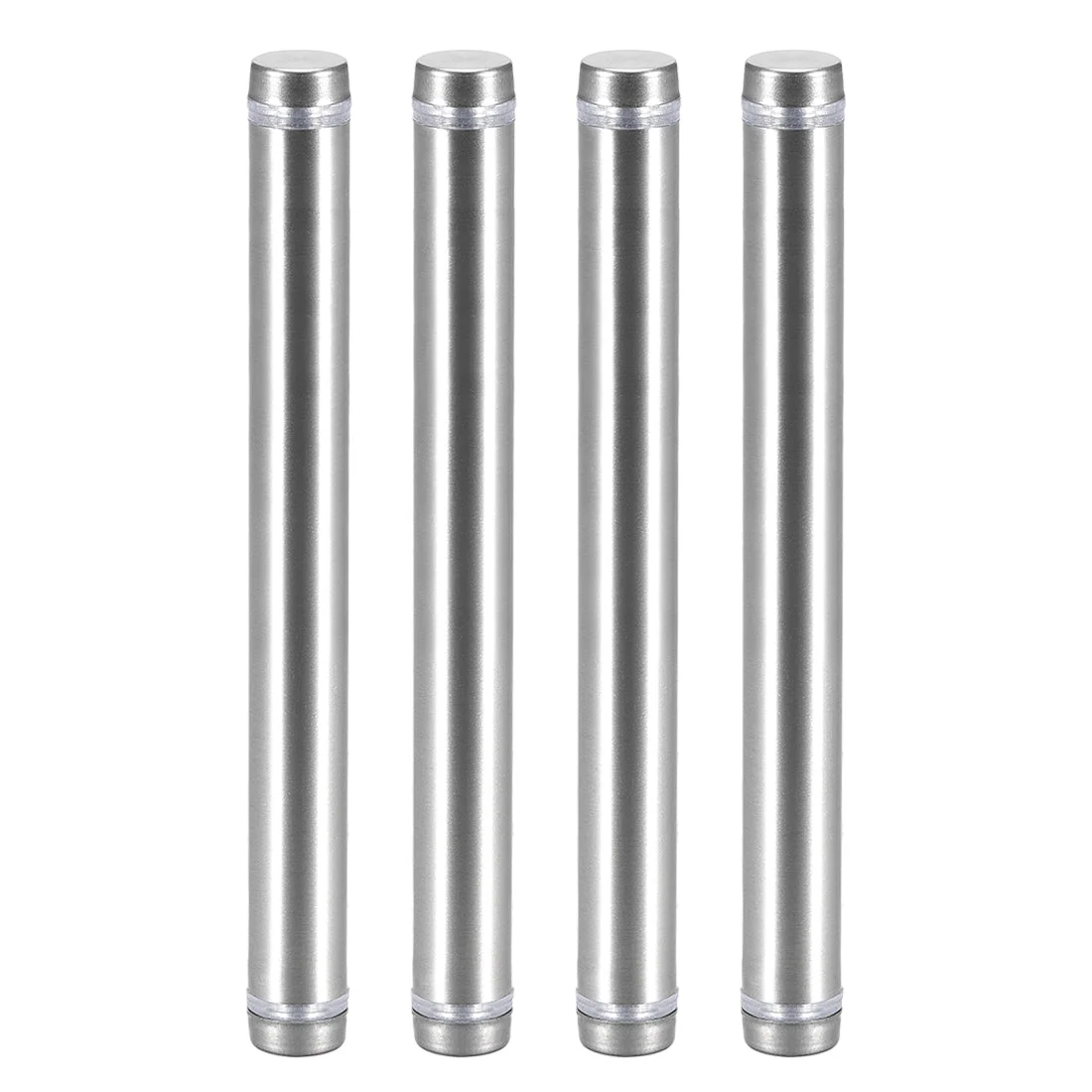 Glass Standoff Double Head Stainless Steel Standoff Holder 12mm x 124mm 4 Pcs