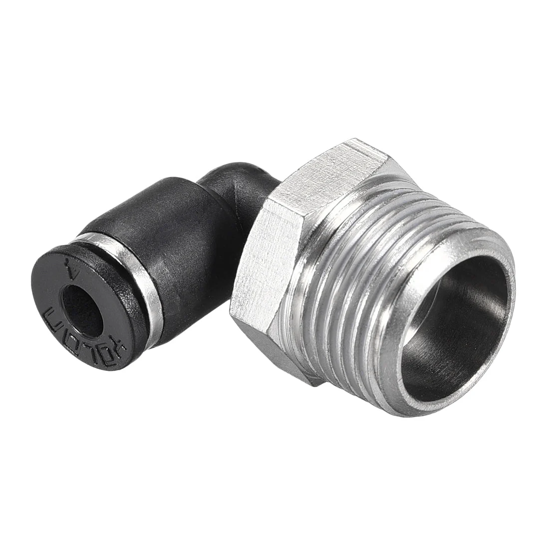 Push to Connect Tube Fitting Male Elbow 4mm Tube OD x 3/8 NPT Thread Pneumatic Air Push Fit Lock Fitting