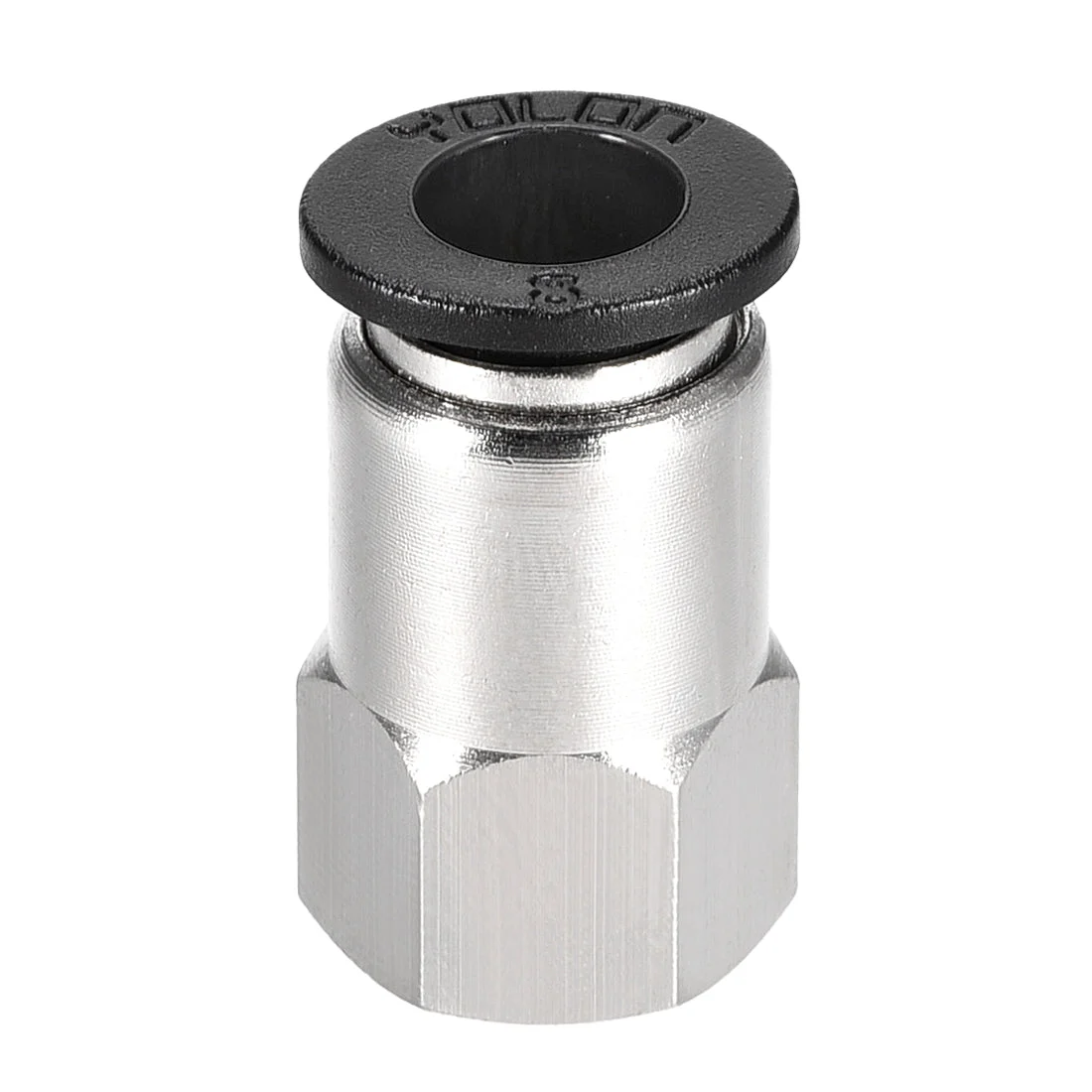 Push to Connect Tube Fitting Adapter 8mm Tube OD x 1/8PT Female Straight Pneumatic Connecter Pipe Fitting
