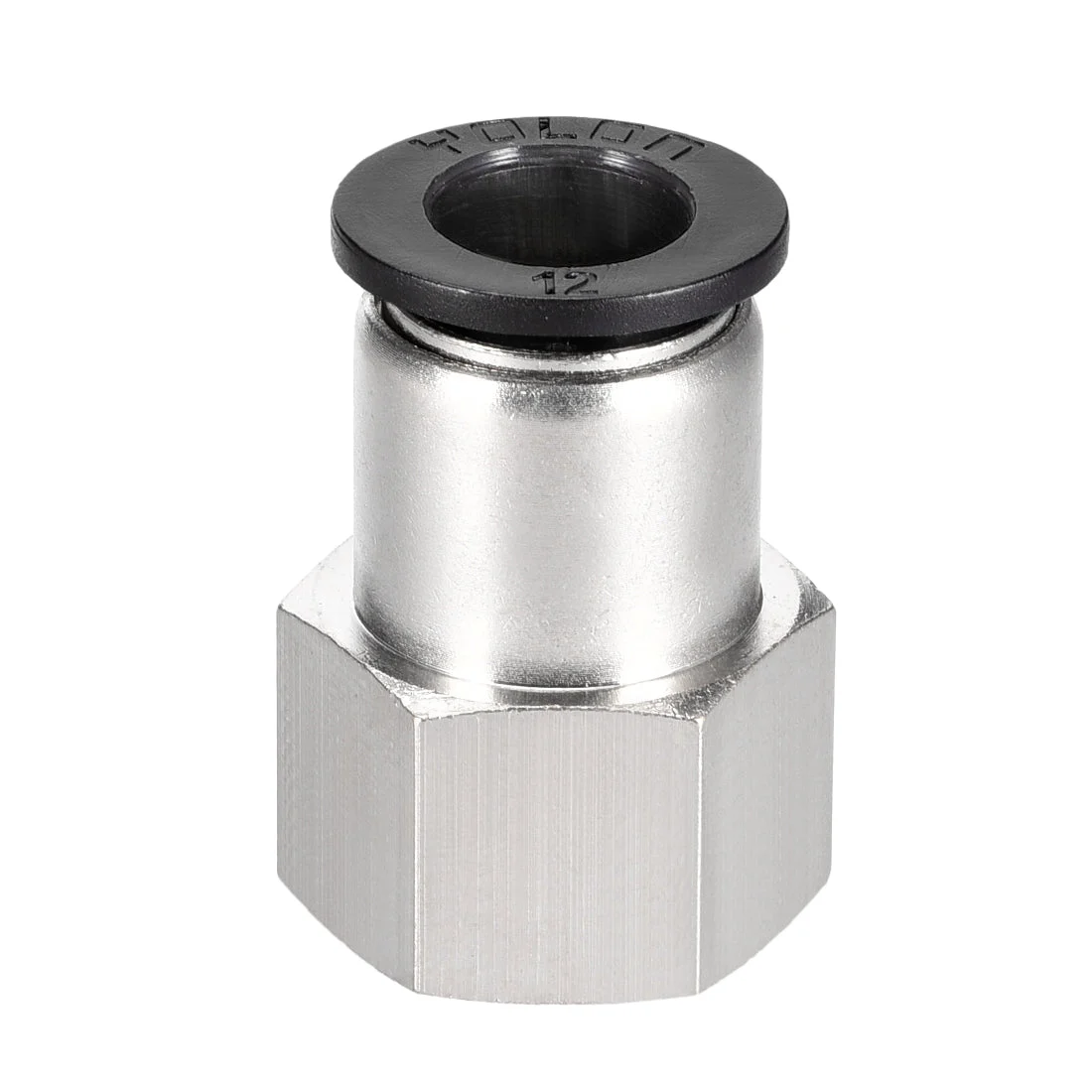 Push to Connect Tube Fitting Adapter 12mm Tube OD x 1/2PT Female Straight