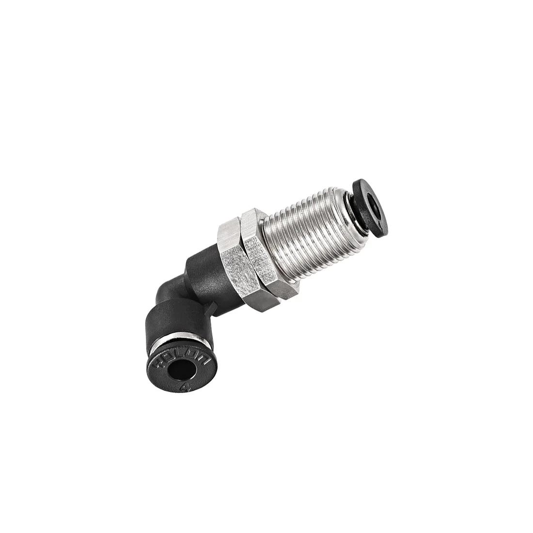 2 End 4mm Tube Push Lock Elbows, M12 L Shape Bulkhead Union Air Fittings