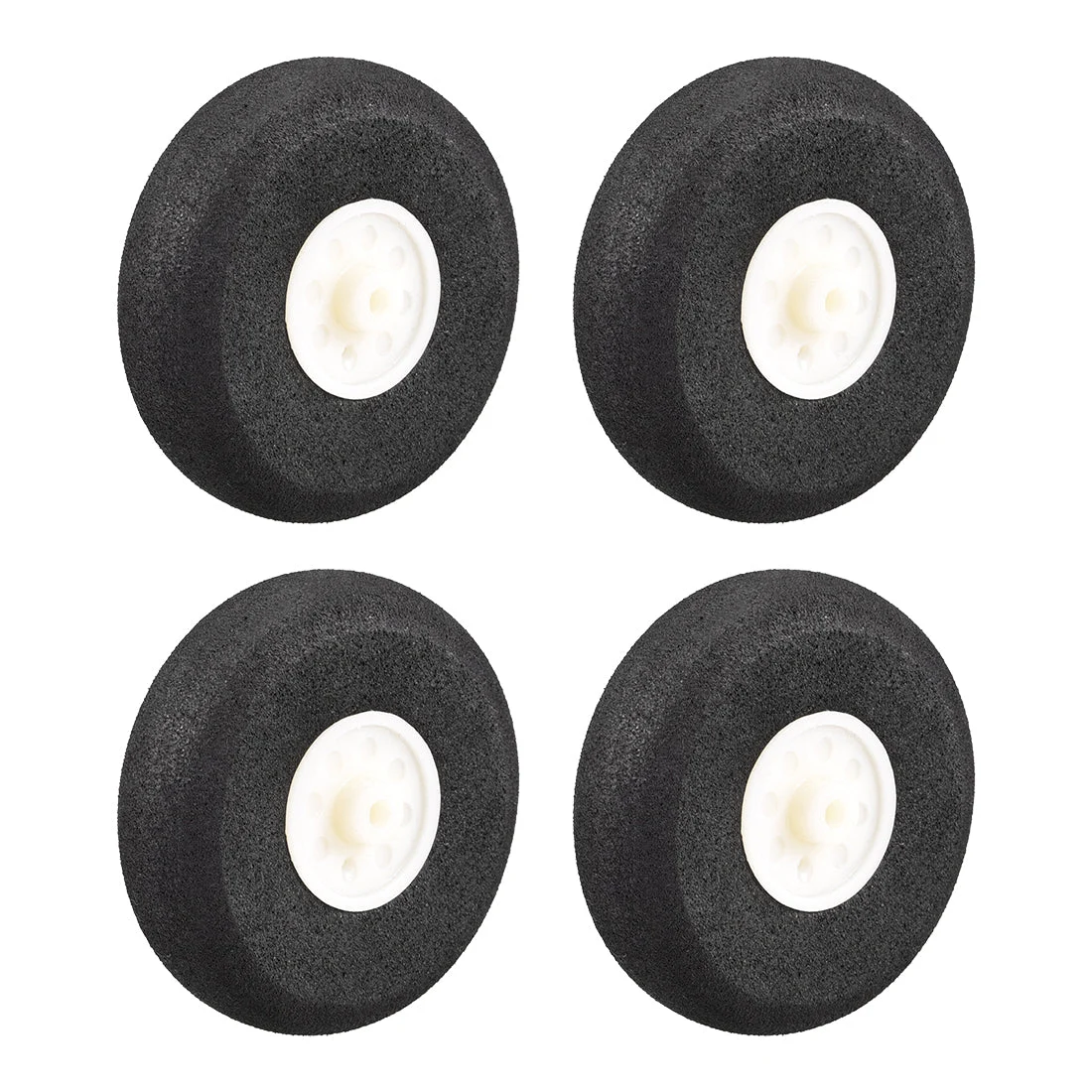 RC Airplane Wheels - 4PCS RC Airplane Aircraft Sponge Wheels 2 inch x 0.1 inch