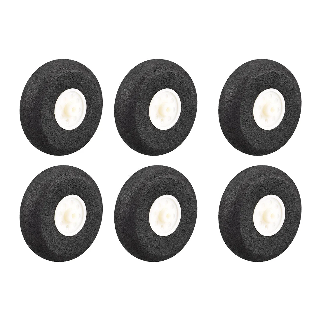RC Airplane Wheels - 6PCS RC Airplane Aircraft Sponge Wheels 2 inch x 0.1 inch