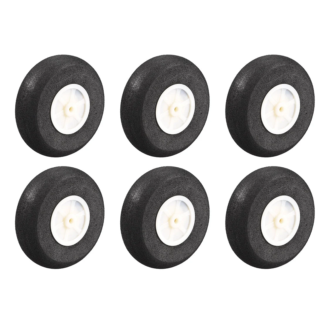 RC Airplane Wheels - 6PCS RC Airplane Aircraft Sponge Wheels 2.75 inch x 0.14 inch