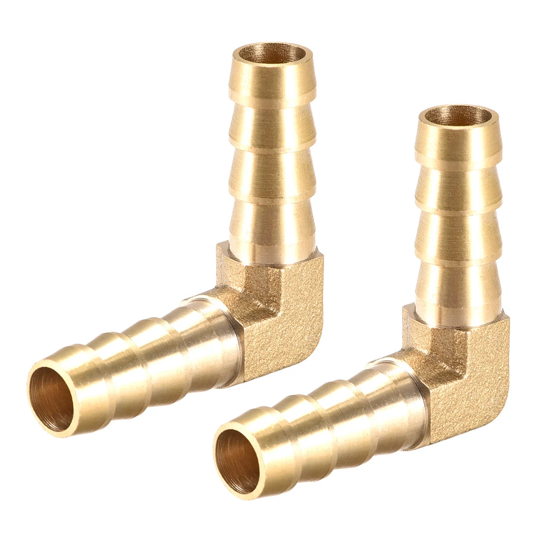 10mm Barb Brass Hose Fitting 90 Degree Elbow Pipe Connector Coupler Tubing 2pcs