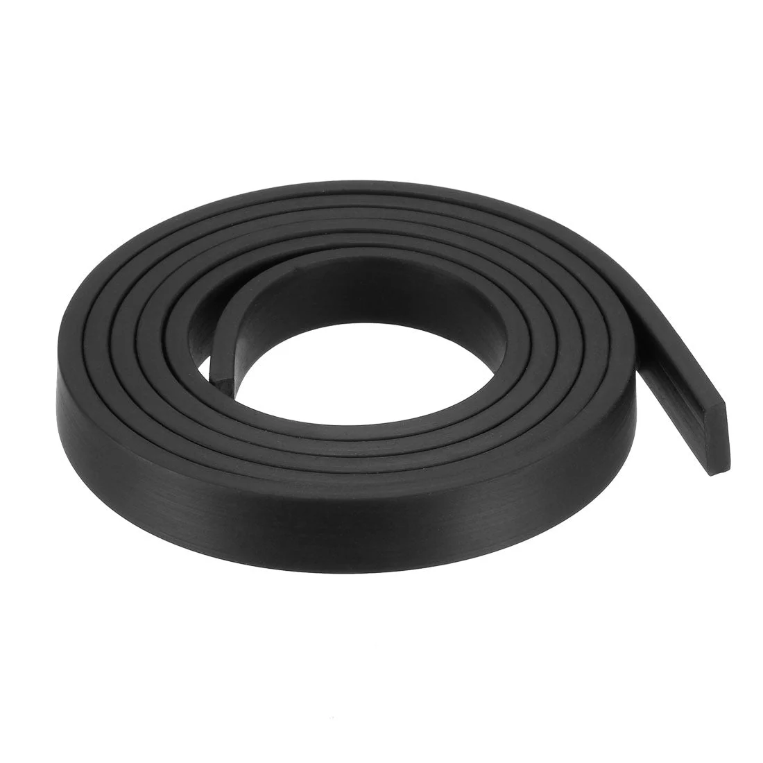 Solid Rectangle Rubber Seal Strip 10mm Wide 3mm Thick, 1 Meter Long Black