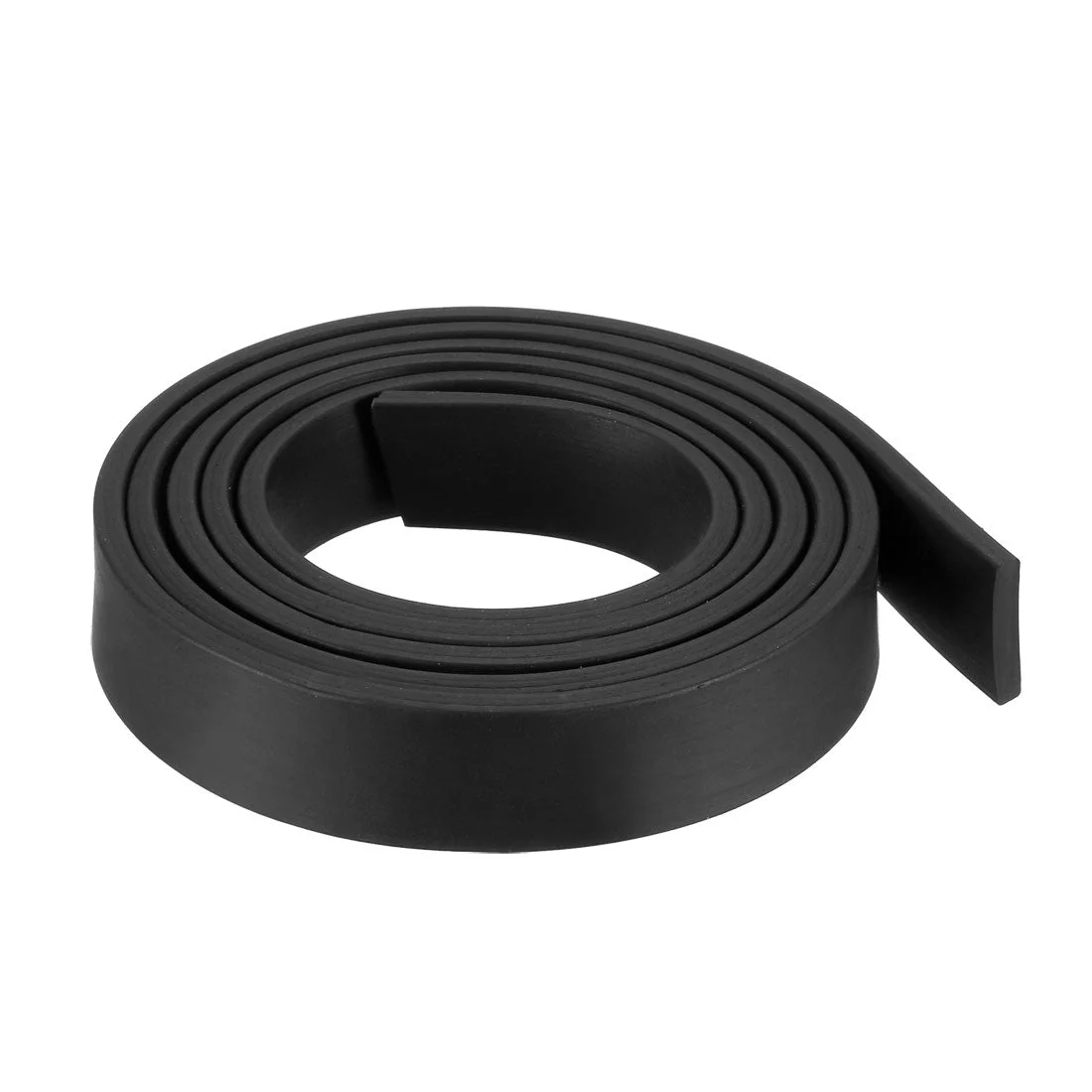 Solid Rectangle Rubber Seal Strip 15mm Wide 3mm Thick, 1 Meter Long Black