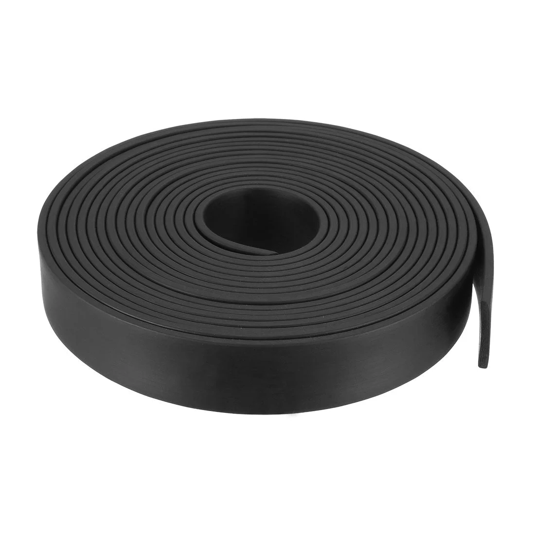Uxcell Solid Rectangle Rubber Seal Strip 25mm Wide 3mm Thick, 5 Meters Long Black