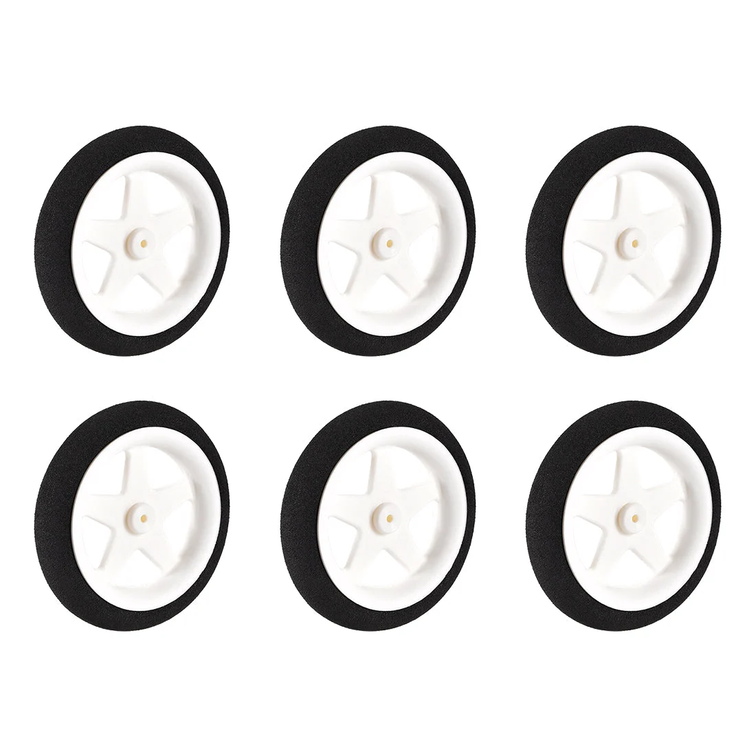 RC Model Plane Aircraft Wheel Micro Sport Wheel 0.07 inch x 2.36 inch - Wheel 6PCS