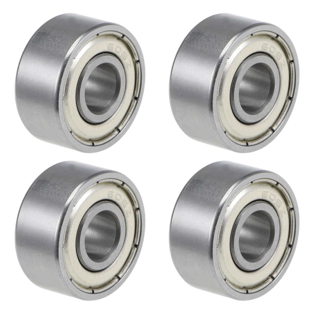 608-10ZZ Ball Bearings Z2 8x22x10mm Double Shielded Chrome Steel 4pcs