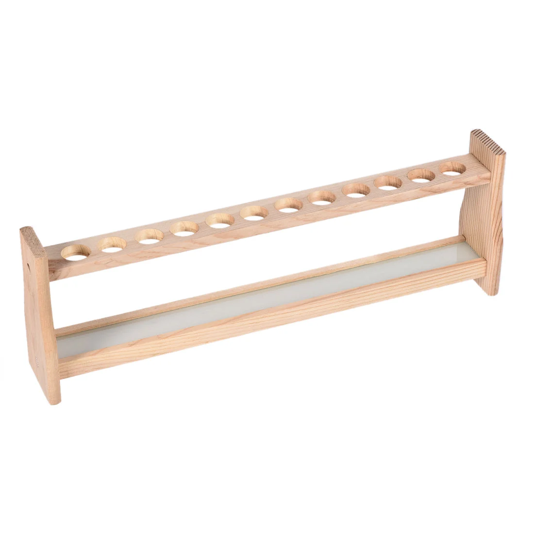 Wooden Test Tube Holder Rack 12 Wells for 25ml Centrifuge Tubes