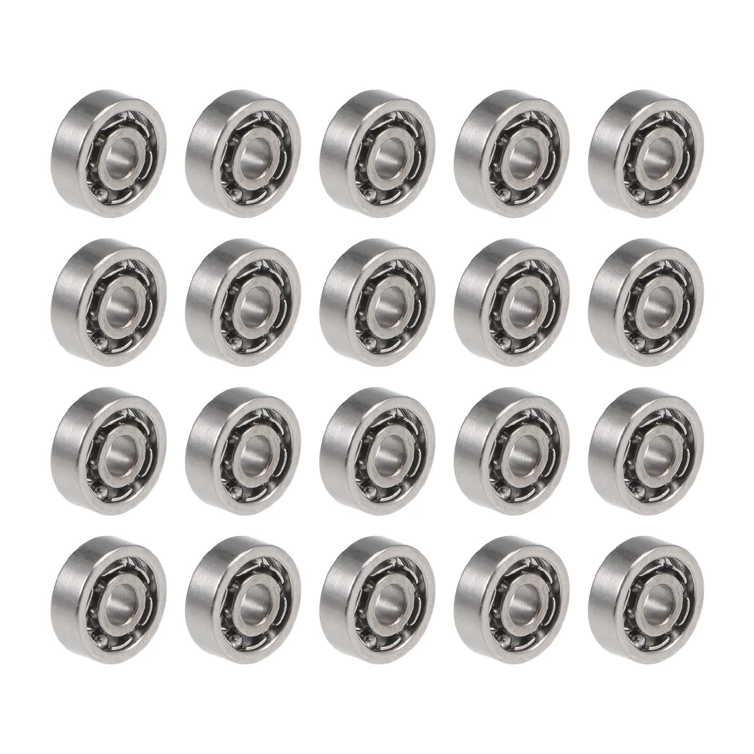 20pcs 681 Deep Groove Ball Bearings Open Type Chrome Steel Z2