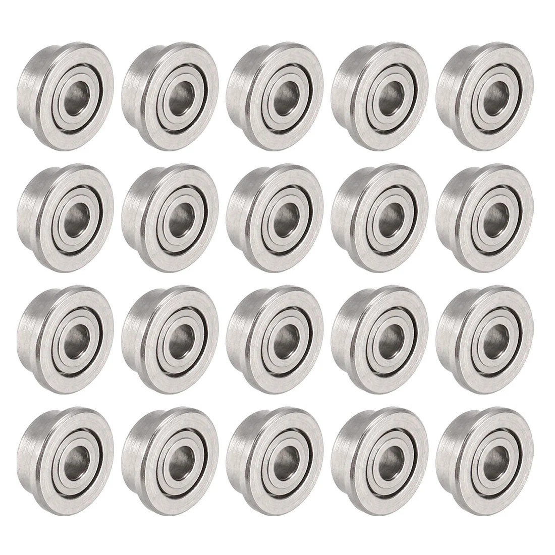 F681XZZ Flange Ball Bearing 1.5x4x2mm Double Metal Shielded (GCr15) Chrome Steel Bearings 20pcs