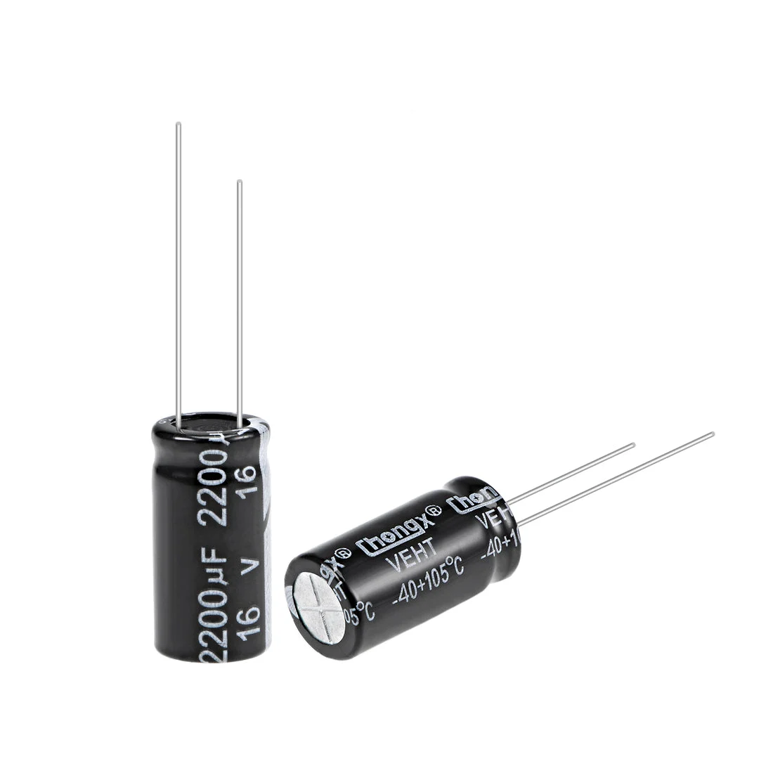 Uxcell 2200uF 16V Capacitor, Aluminum Electrolytic Capacitors 105C High Temp 25pcs