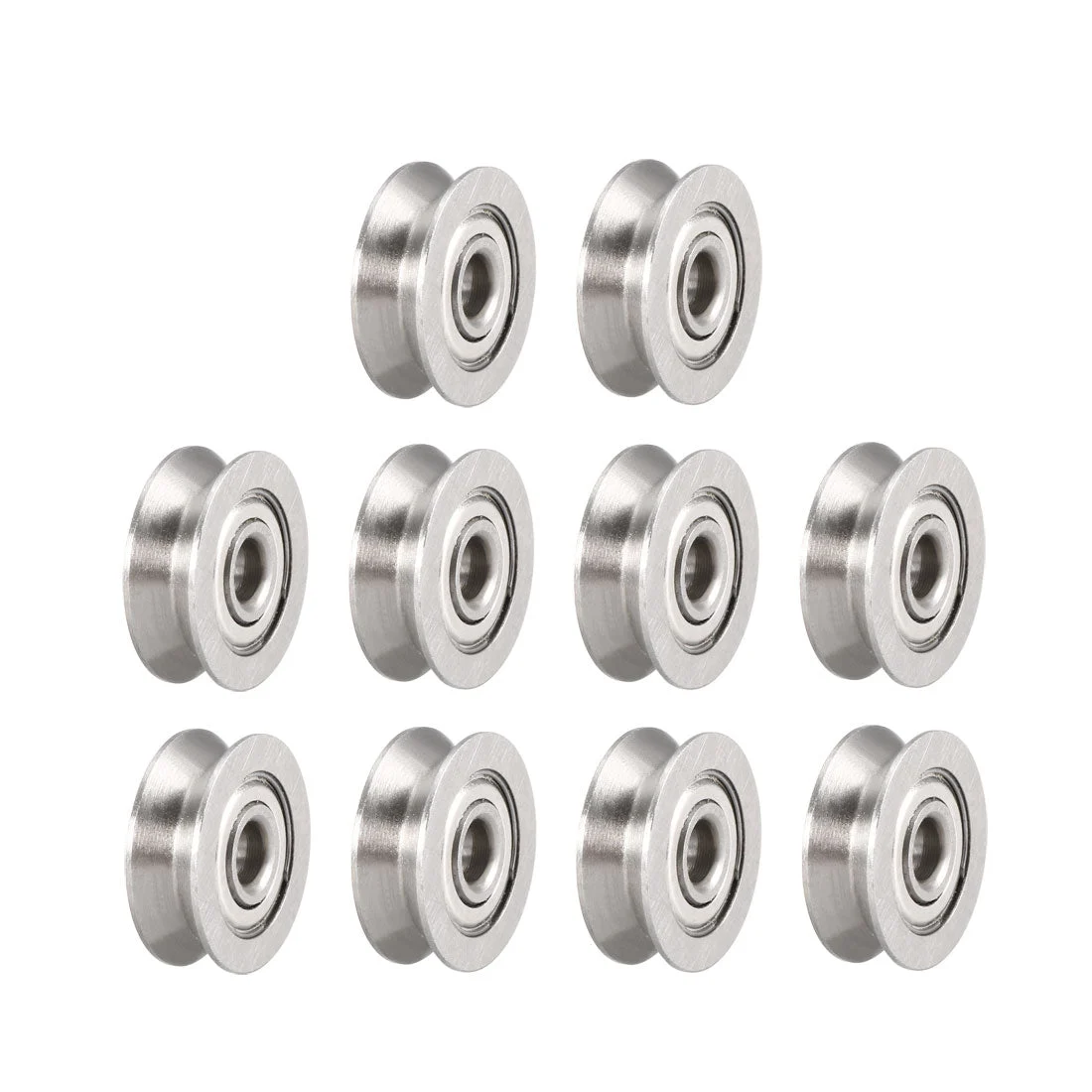 V623ZZ Deep Groove Guide Pulley Rail Ball Bearings 3mmx12mmx4mm Double Metal Shielded (GCr15) Chrome Steel Bearings 10pcs