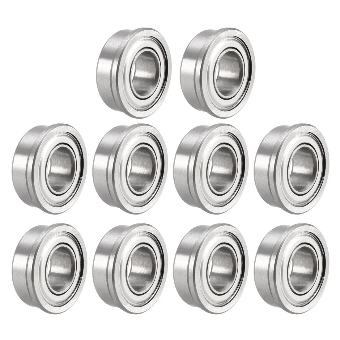 10pcs FR188ZZ Flange Deep Groove Ball Bearings Double Shielded Chrome Steel