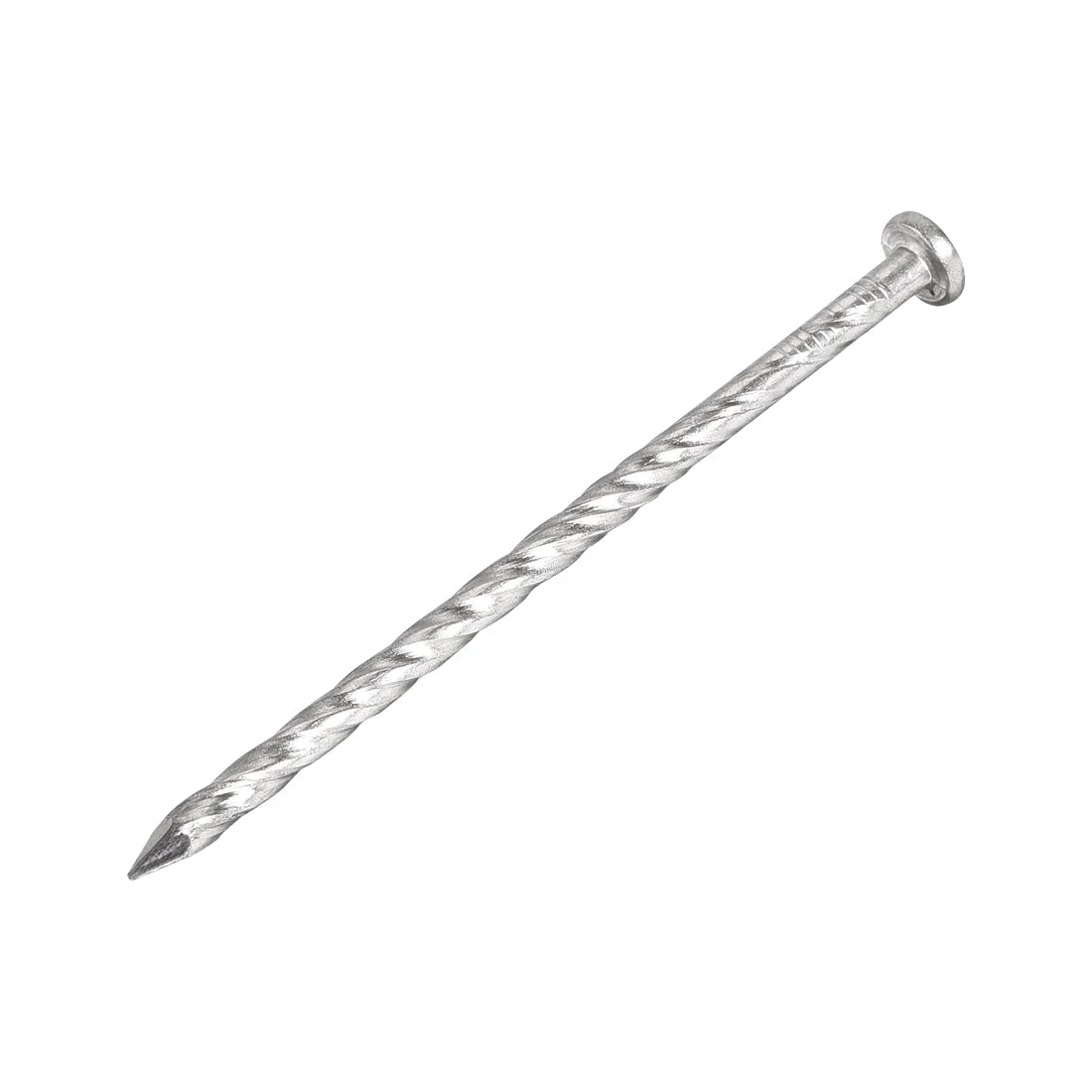 Spiral Deck Nails Stainless Steel Nail Spiral Shank 77mmx3mm(LxD) , 12 Pcs