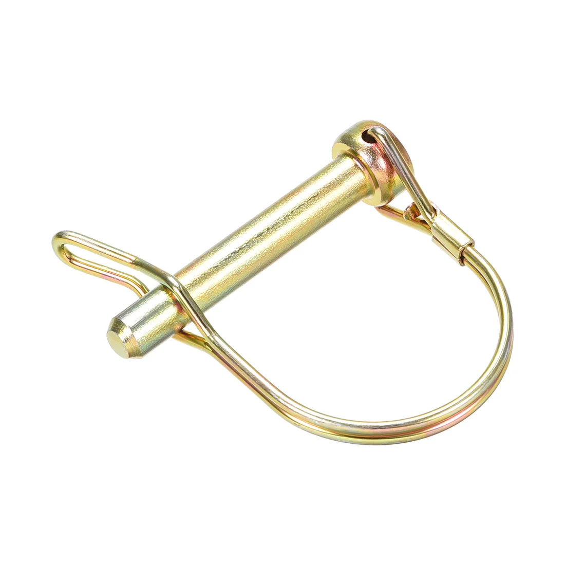 Shaft Locking Pin w Ear - 8mm x 50mm Coupler Pin for Farm Trailers Wagons Lawn Garden in Arch Round