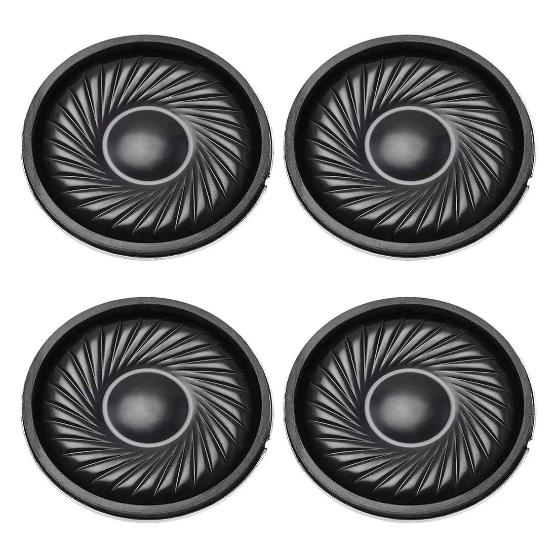 4Pcs Round Internal Magnet Speaker Loudspeaker 8 Ohm 2W 1.5 inch Dia Steel Shell