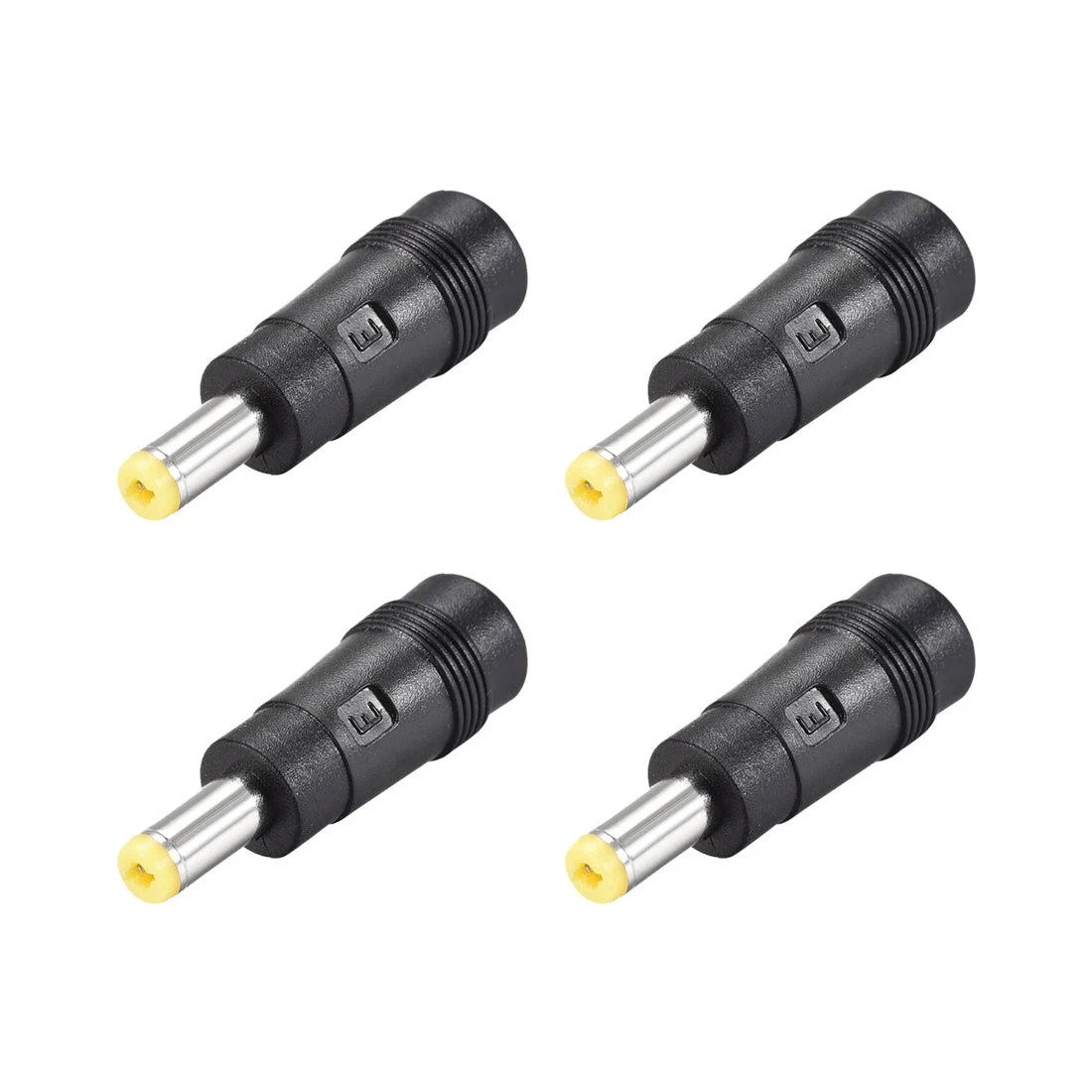4pcs DC Power Converter 5.5mm x 1.7mm Male to 5.5mmx2.1mm Female Connector