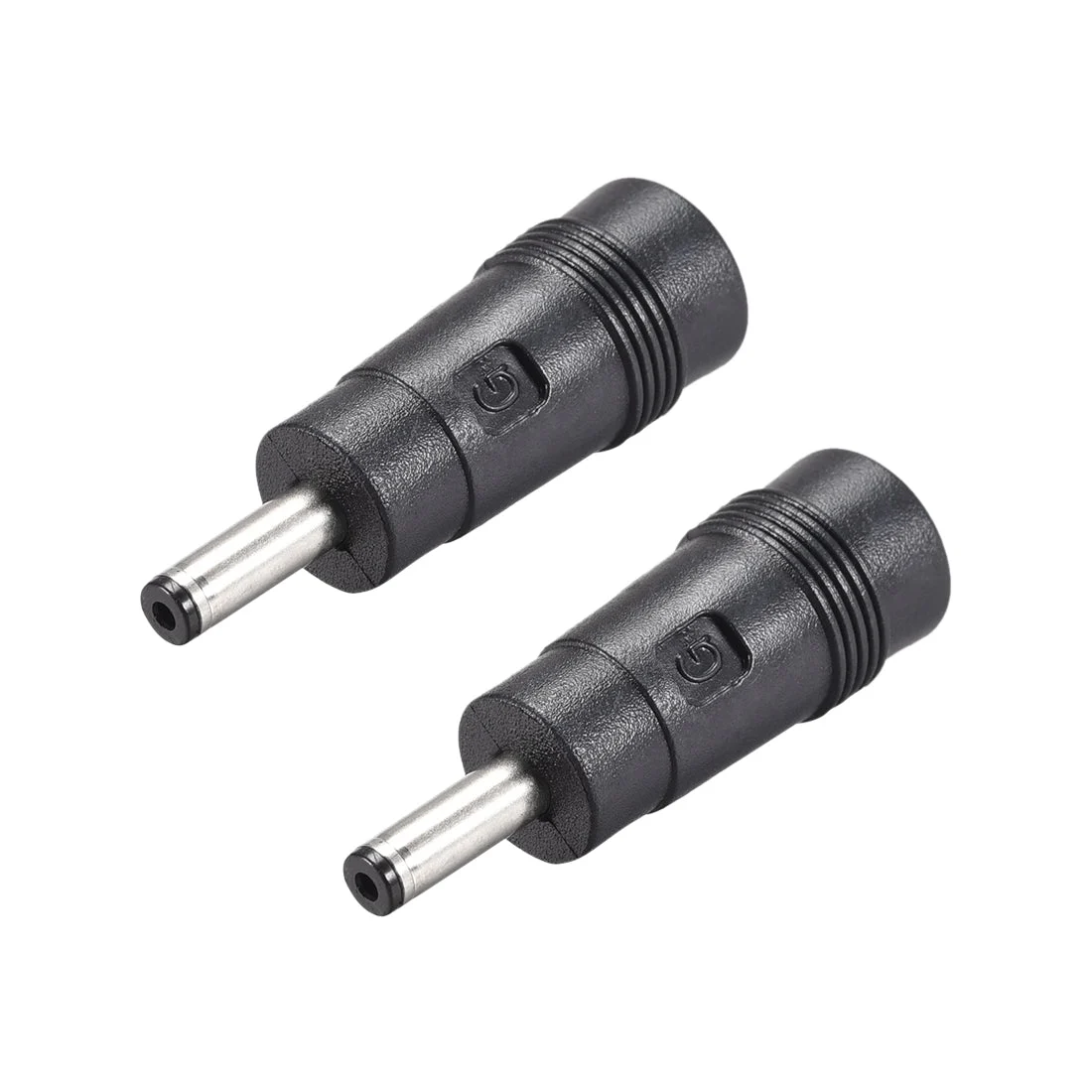 2pcs DC Power Converter 4.0mmx1.35mm Male to 5.5mmx2.1mm Female Connector
