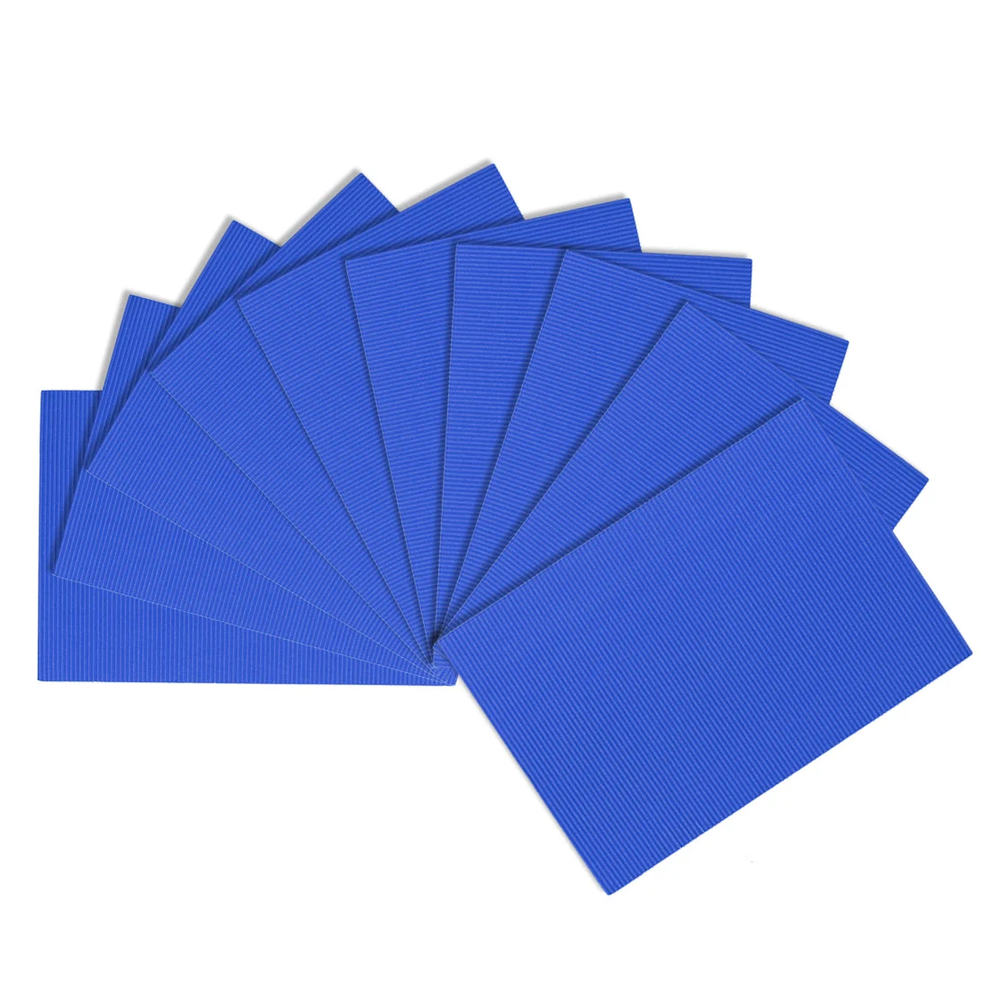 Uxcell 10pcs Corrugated Cardboard Paper Sheets,Blue,7.87-inch x 11.90-inch
