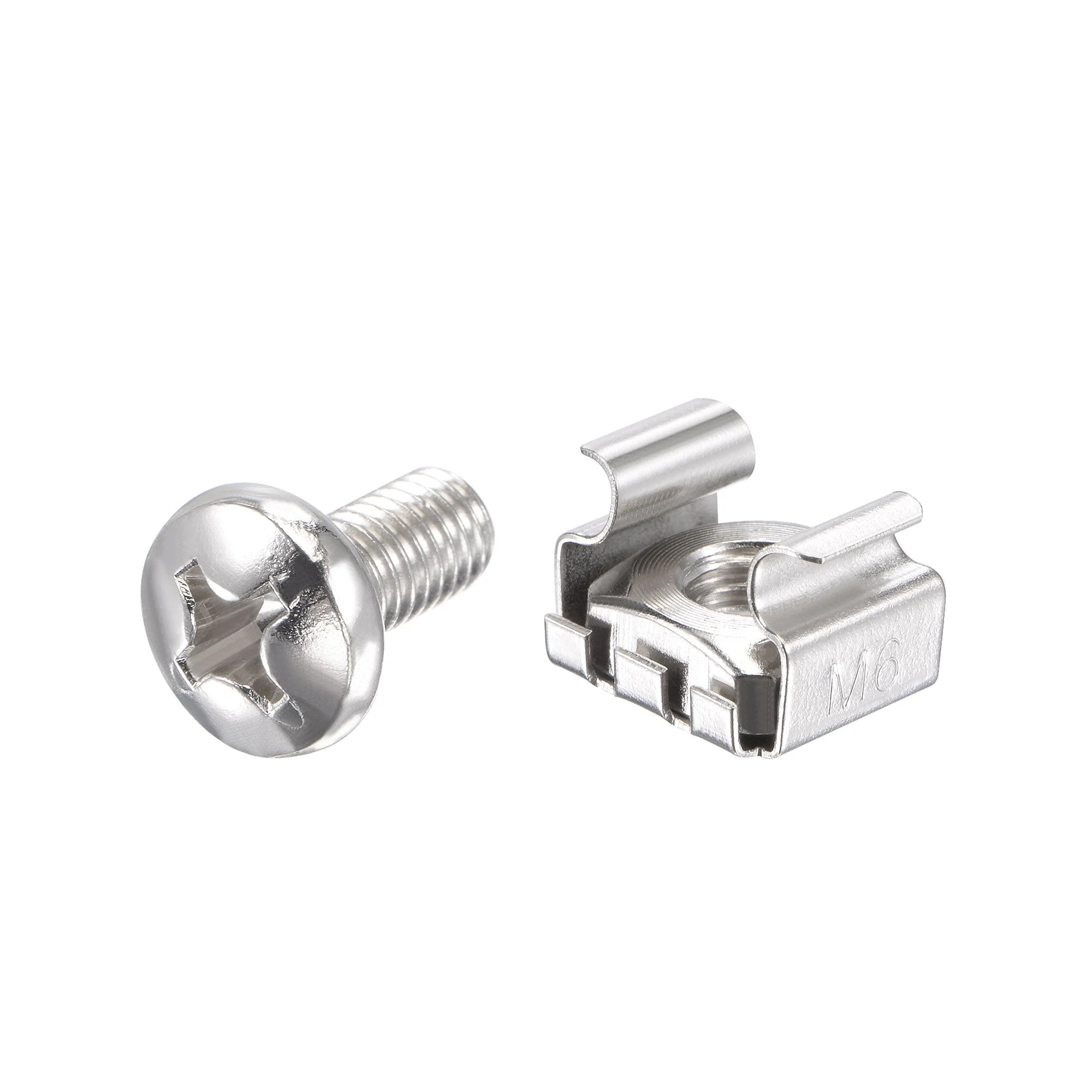 Rack Screws, M6x12mm Screws and Cage Nuts 50Set for Server Shelf Rack