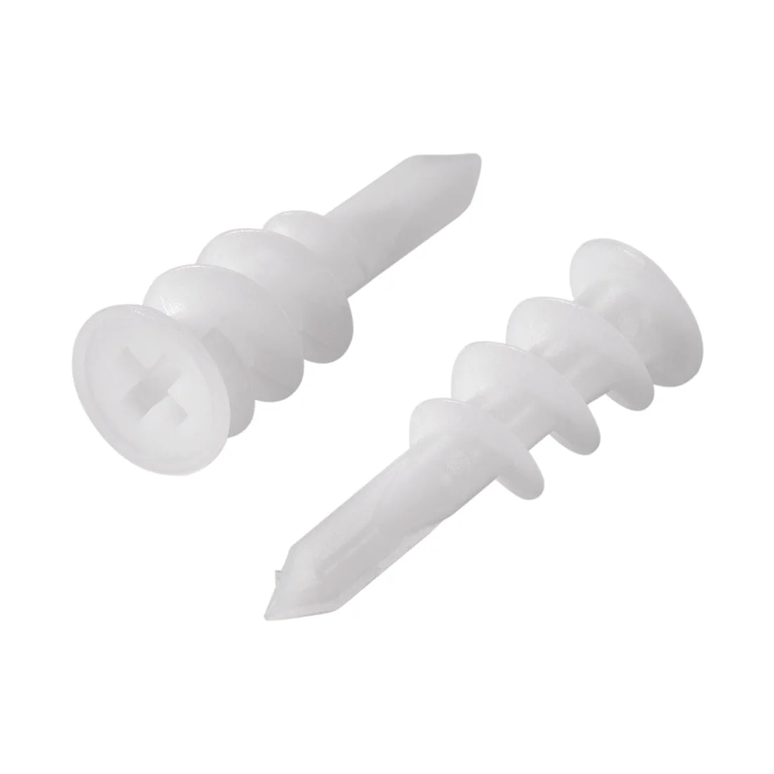 Uxcell 13x42mm Plastic Expansion Tube Drywall Wall Fixing White 100pcs