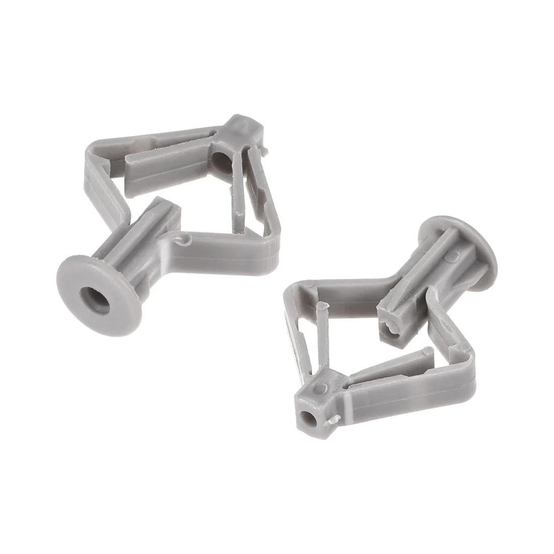 Uxcell 10x50mm Plastic Expansion Tube for Hollow Drywall Gray 20pcs