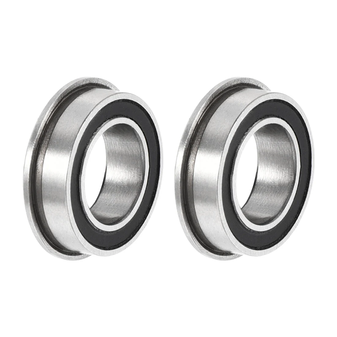 MF106-2RS Flanged Ball Bearing 6x10x3mm Double Sealed Chrome Steel Bearing 2pcs