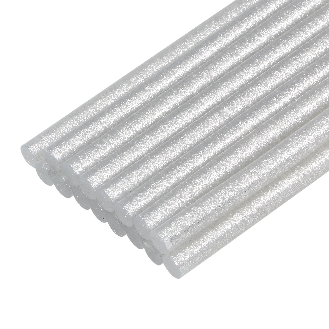 Mini Hot Glue Gun Sticks 4-inch x 0.27-inch for Glue Guns, Glitter Silver 16pcs