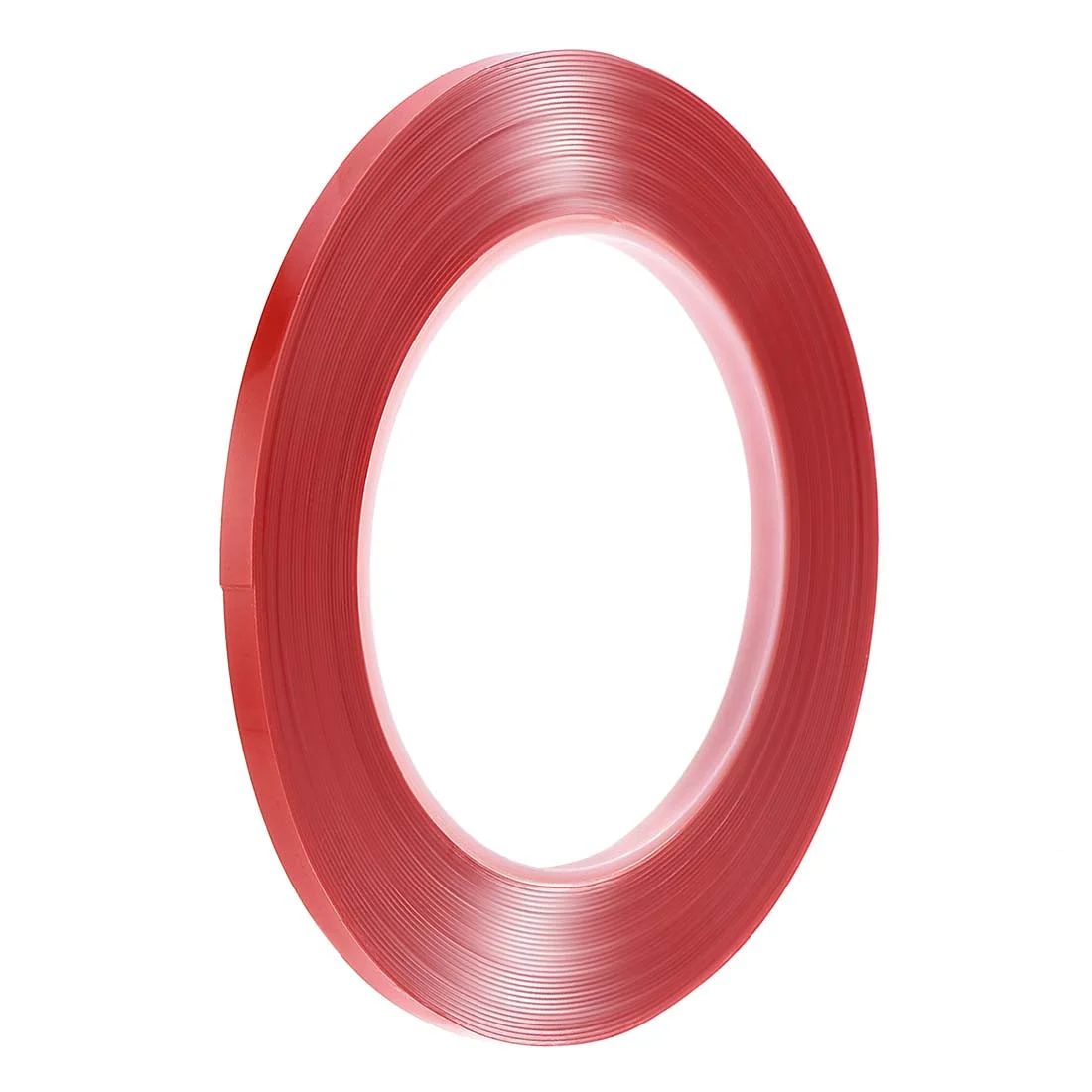 13/64 Inch x 32.5Ft Heat Resistant Acrylic Double Sided Adhesive Tape for Touch Screen Repairing 0.5mm Thickness Clear with Red Protect Film