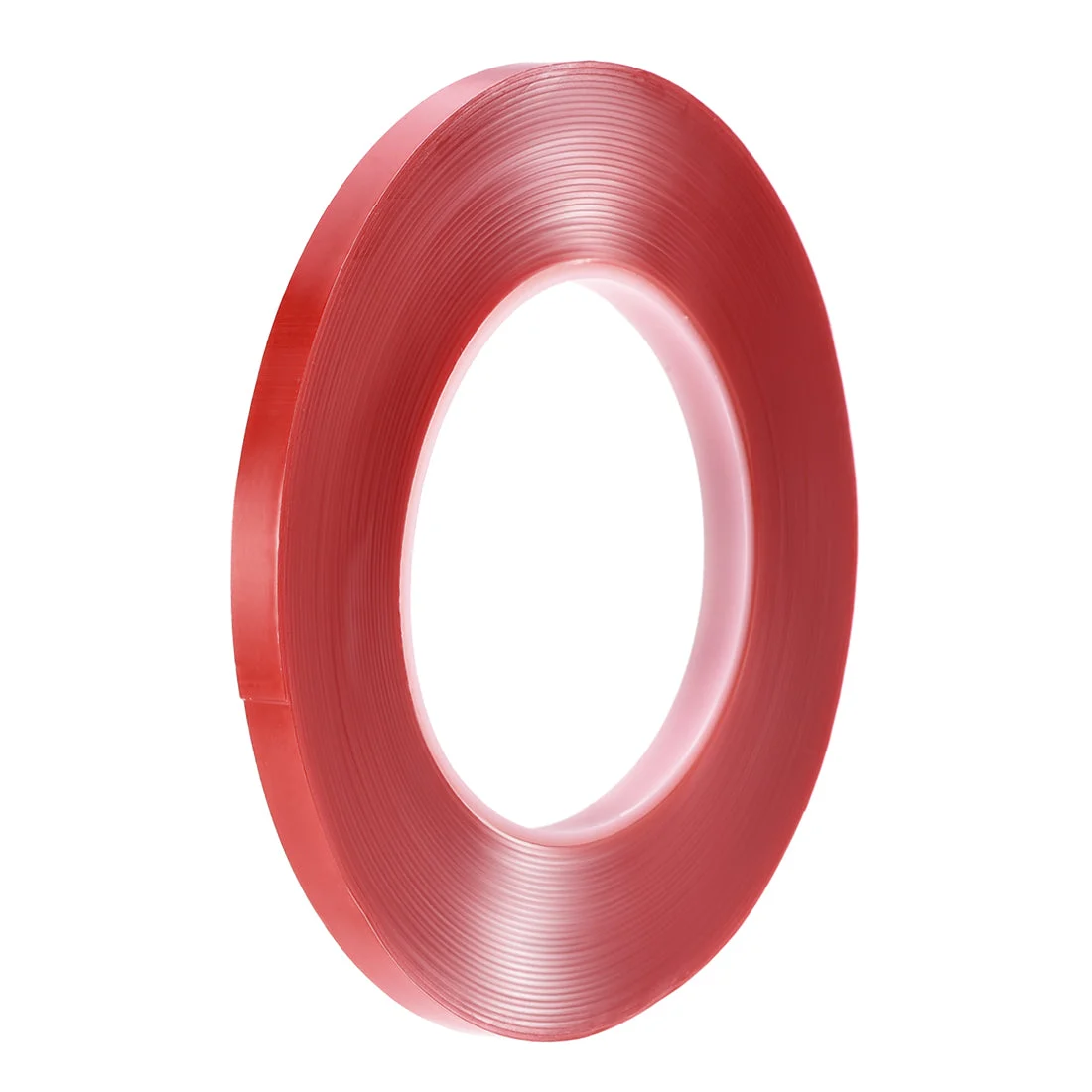 5/16 Inch x 32.5Ft Heat Resistant Acrylic Double Sided Adhesive Tape for Touch Screen Repairing 0.8mm Thickness Clear with Red Protect Film